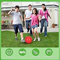 Vista 3 de Jerify 10 bolas inflables de PVC para juegos infantiles, para niños y adultos en juegos, gimnasio, ejercicios de yoga, suministros de fiesta escolar