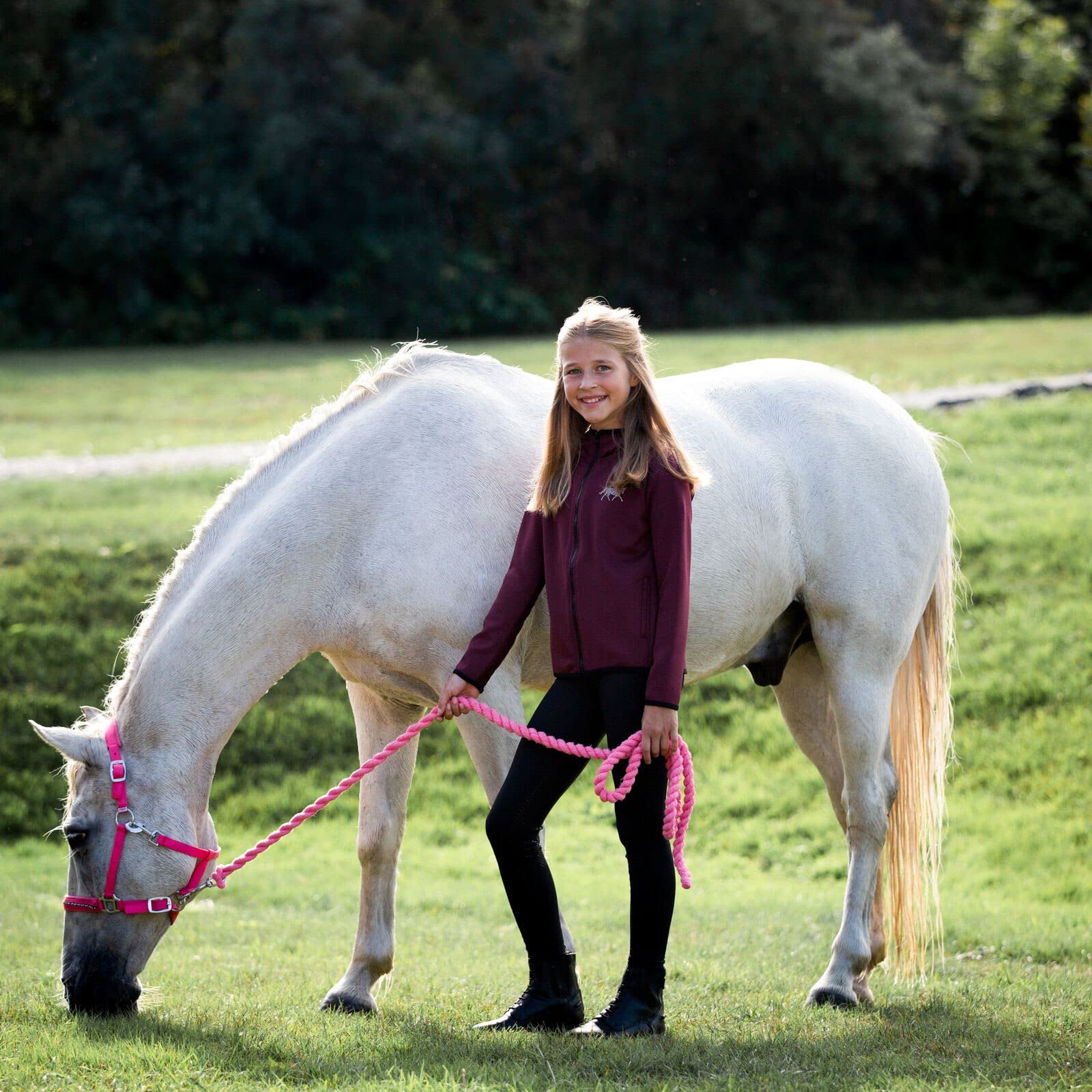 HORZE Niño, Leggings de equitación, Madison, Fondo Integral Grip Silicona