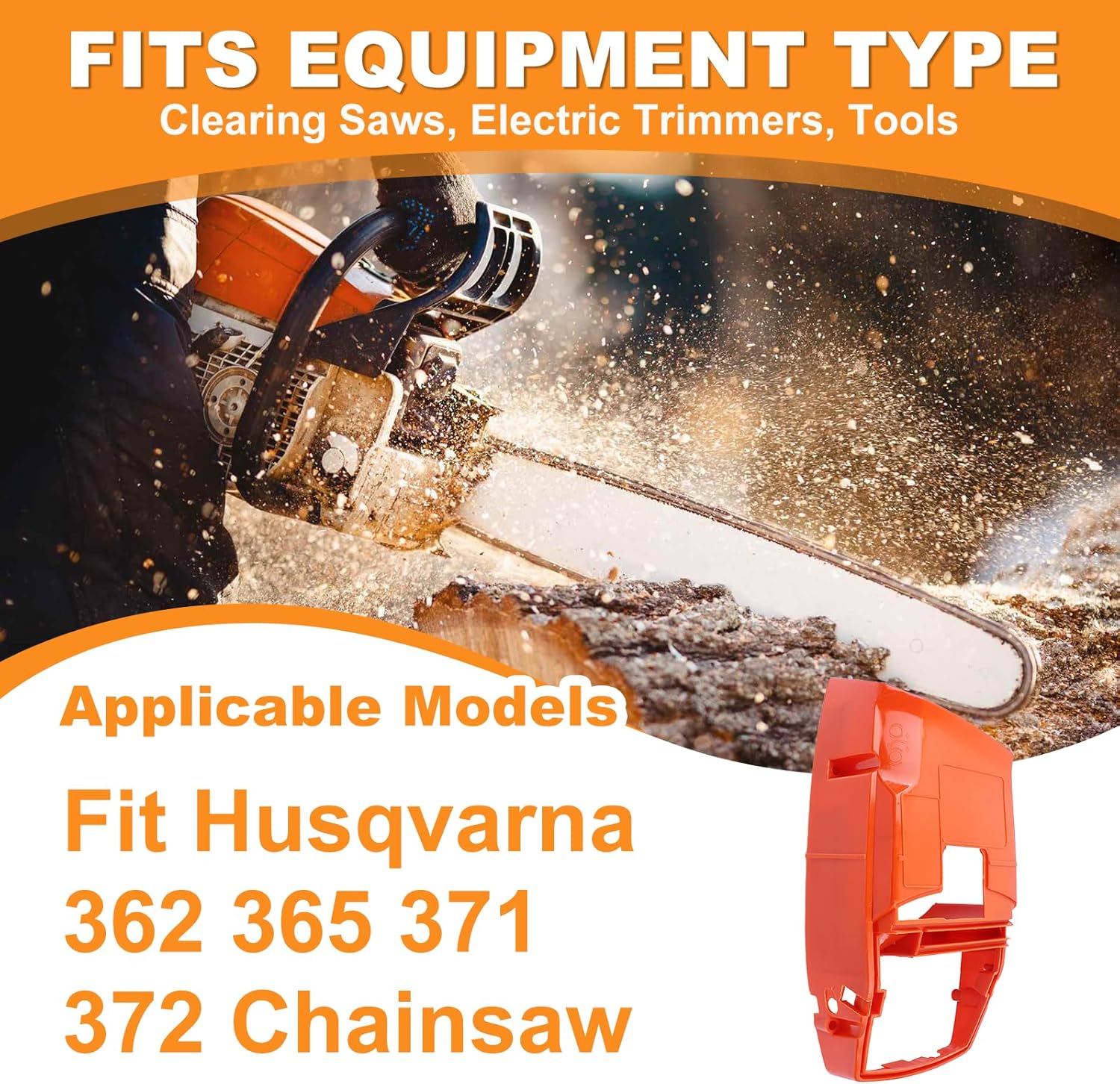 Cylinder Engine Cover Shroud Brake Cover Starter Front Handle for Husqvarna 372 365 362 371 Chainsaw Spare Parts