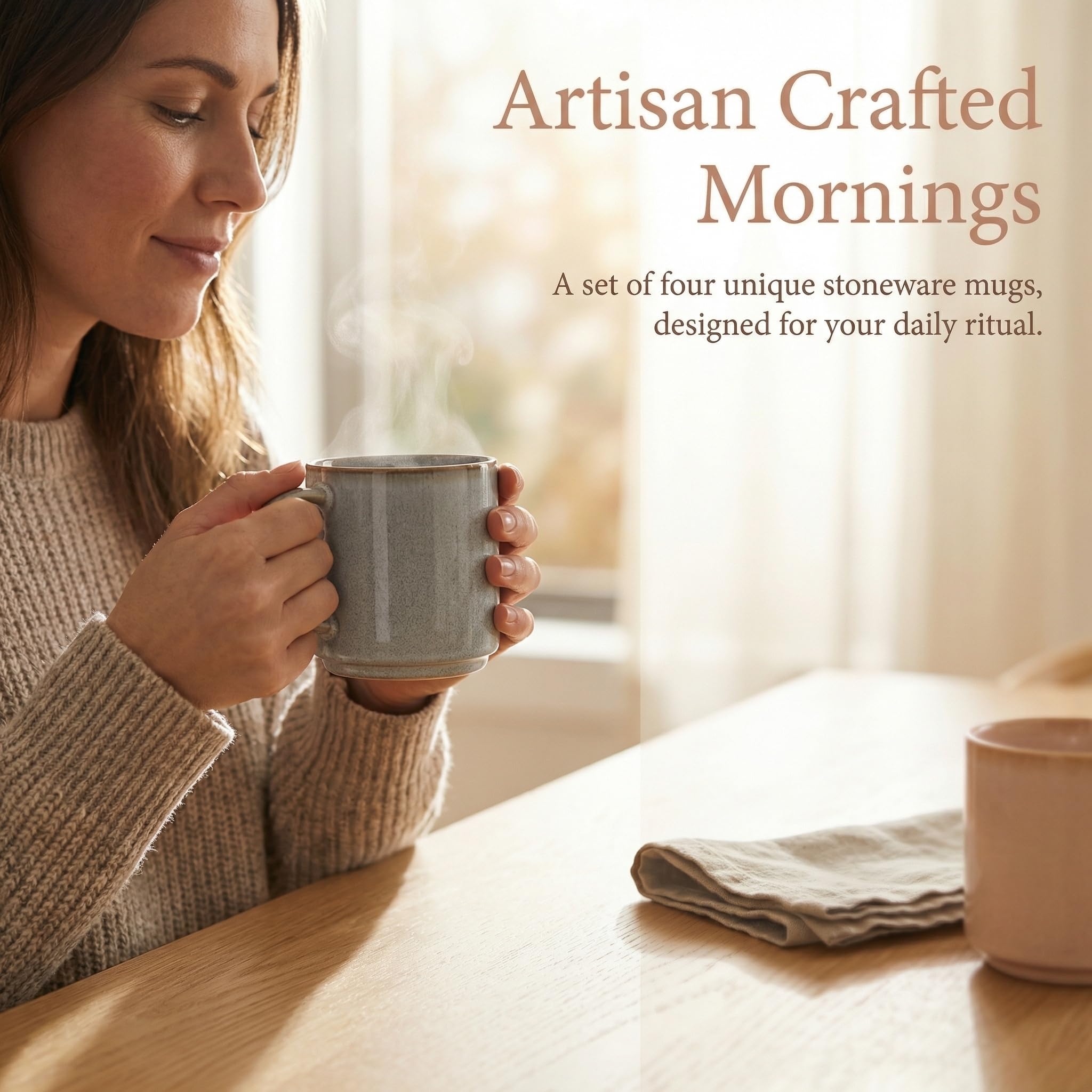 Juego de 2 tazas de café, diseño sensible esmaltado, vajilla de cocina para casa, cumpleaños y todas las ocasiones, elegantes vasos para hombres y mujeres