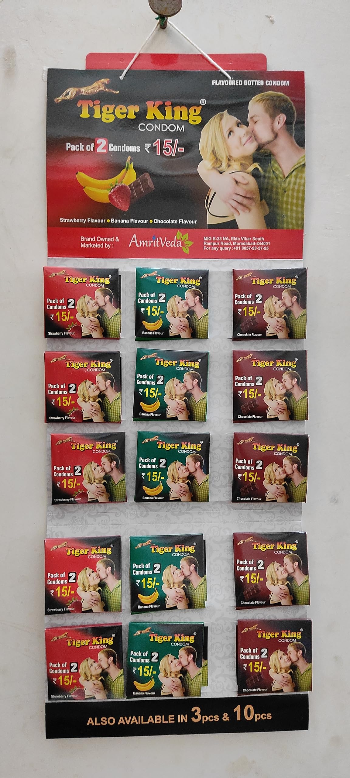 TIGER KING REAL FEEL CONDOMS HANGER 30 PACKETS | AMRITVEDA |-image-48