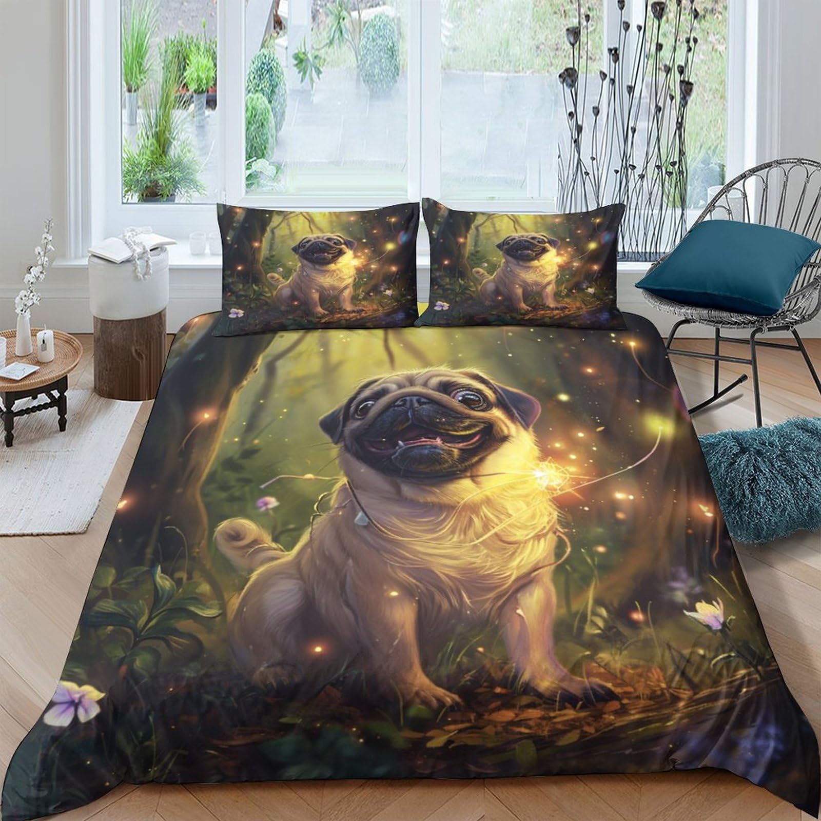 Parure de lit chien 3D pour transformer l'ambiance de la chambre