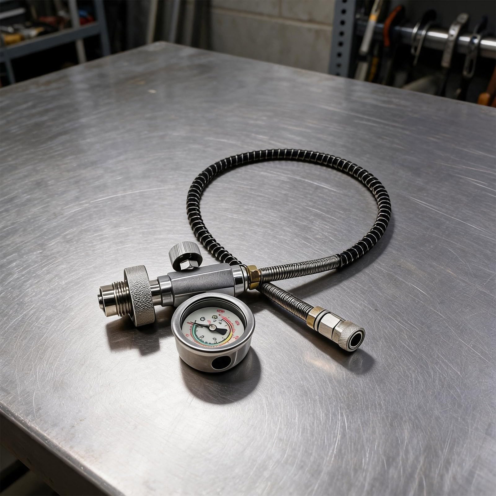 Messing Edelstahl Füllschlauch 24 Zoll 40 MPa