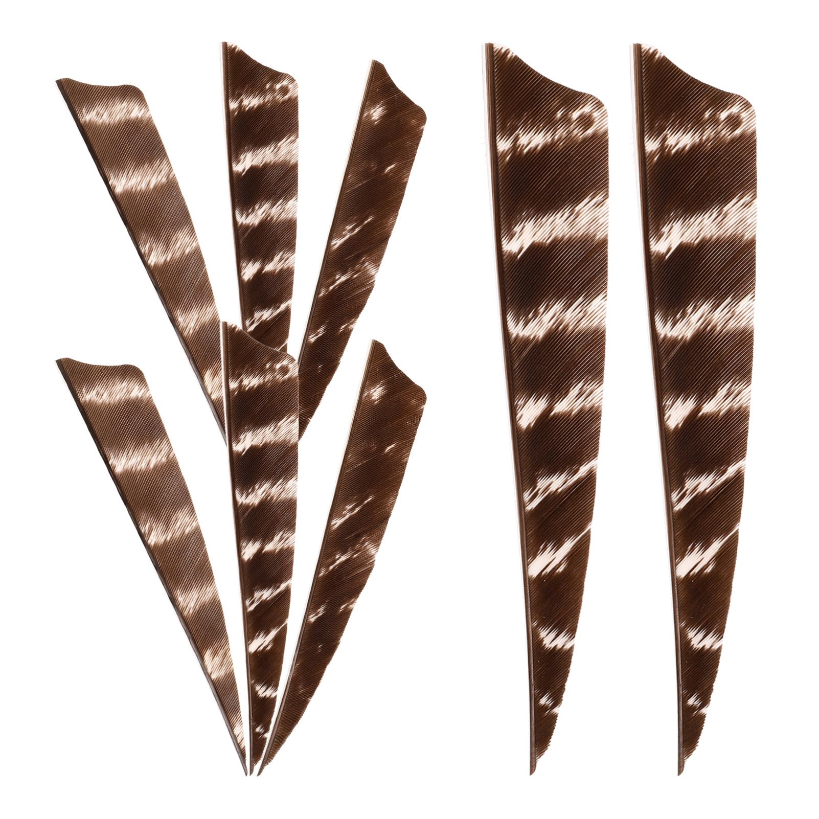 LIOOBO Archery Vanes Parts 8pcs Turkey Replacement Fletchings Practical Vanes for Tail for Hunting Practice