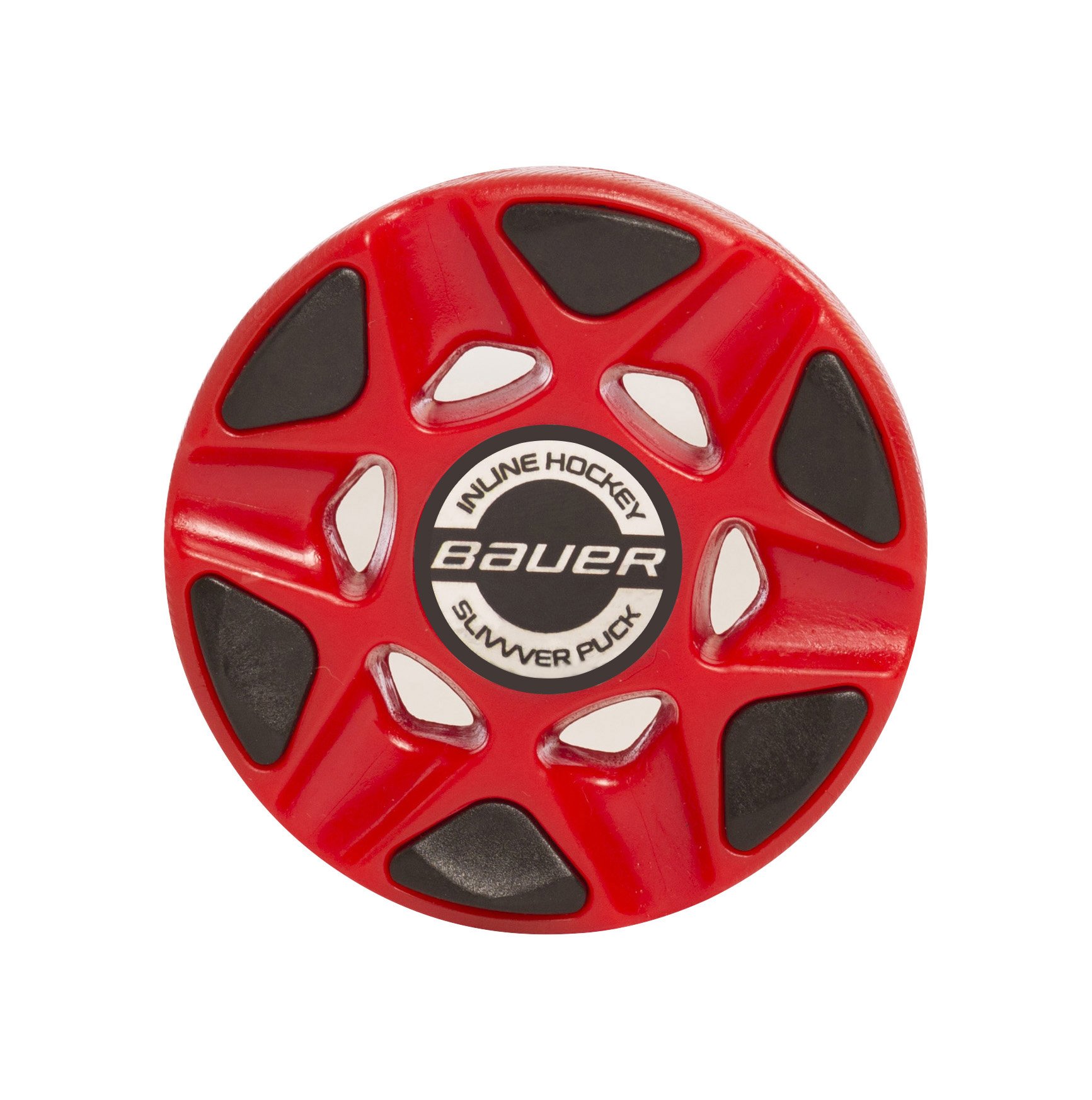 Bauer Slivvver - Disco da hockey a rotelle, colore: Rosso