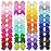 WillingTee 40 Colors Hair Bows for Fine Hair Big 4.5 Inch Grosgrain Ribbon Hair Bow Alligator Clips for Baby Girls Infants Toddlers Children
