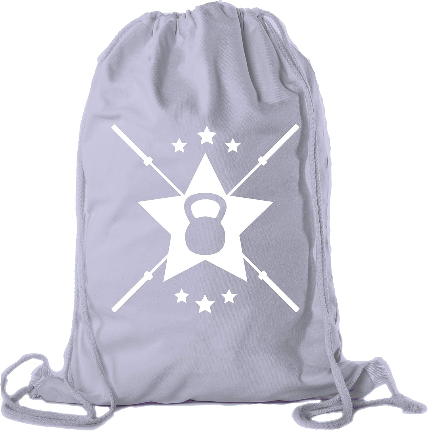 Mato & Hash Power Lifting Cotton Backpacks, Extreme Fitness Drawstring Bags Weightlifting Gym Bags