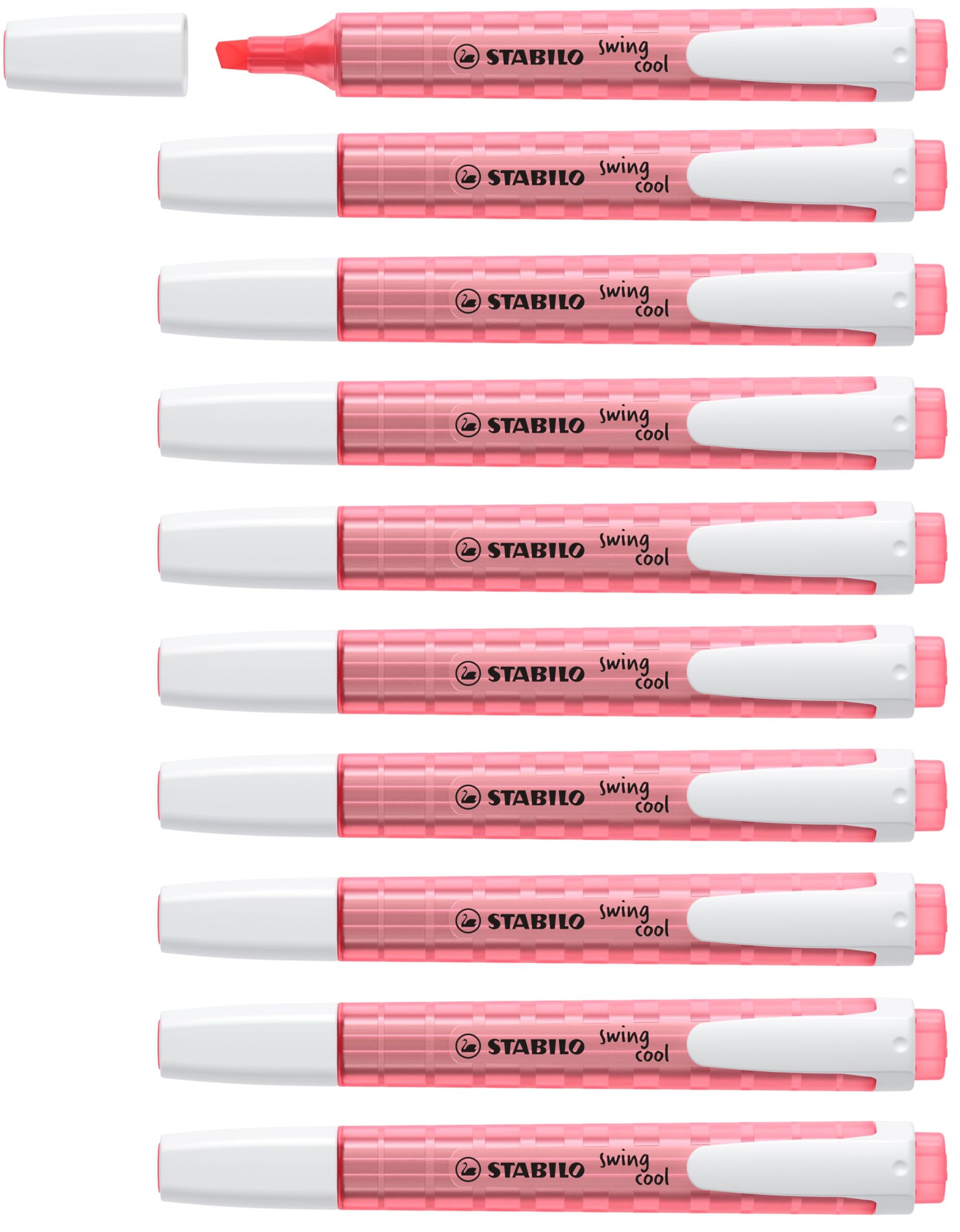STABILO swing cool - Highlighter - Pack of 10 - Red