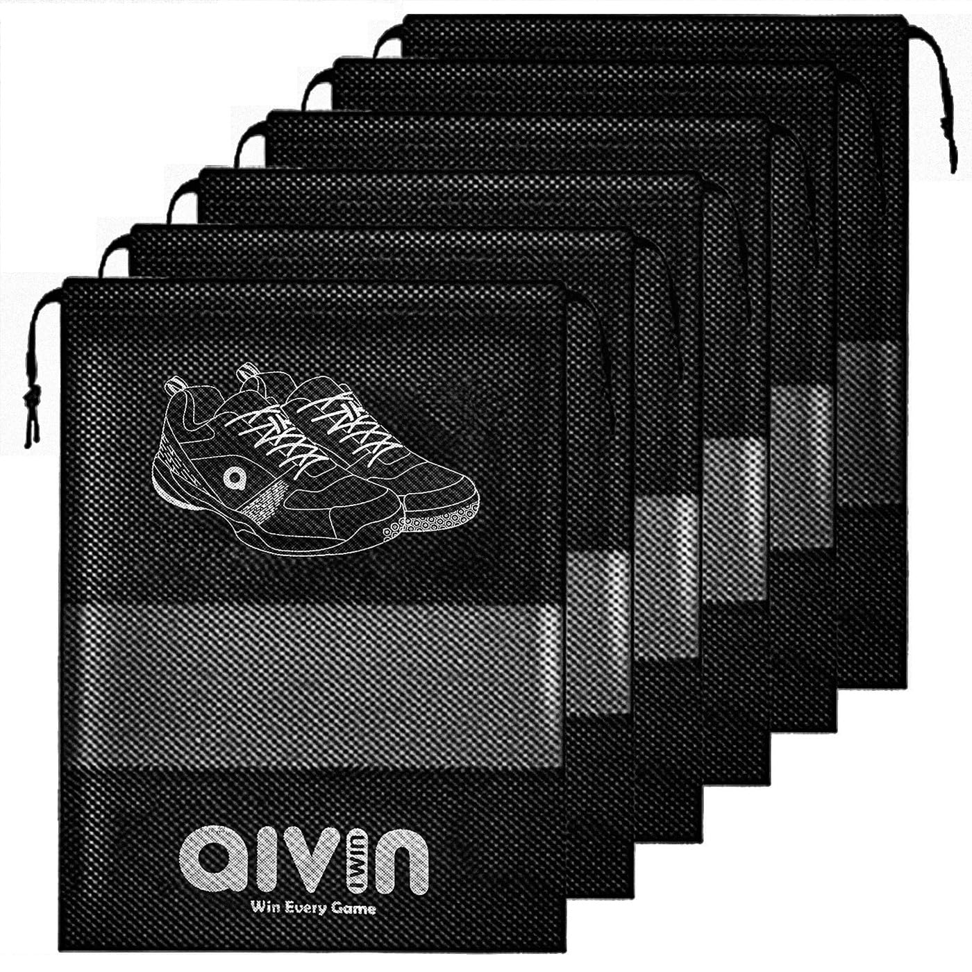 aivin Embrace Shoe Bag for Travel & Storage Travel Organizer for Women & Men Travel Accessories Shoe Organizer Pouches Travel Shoe Cover for Travelling Travel Essentials - Pack of 6 Shoe Pouch-picture-56
