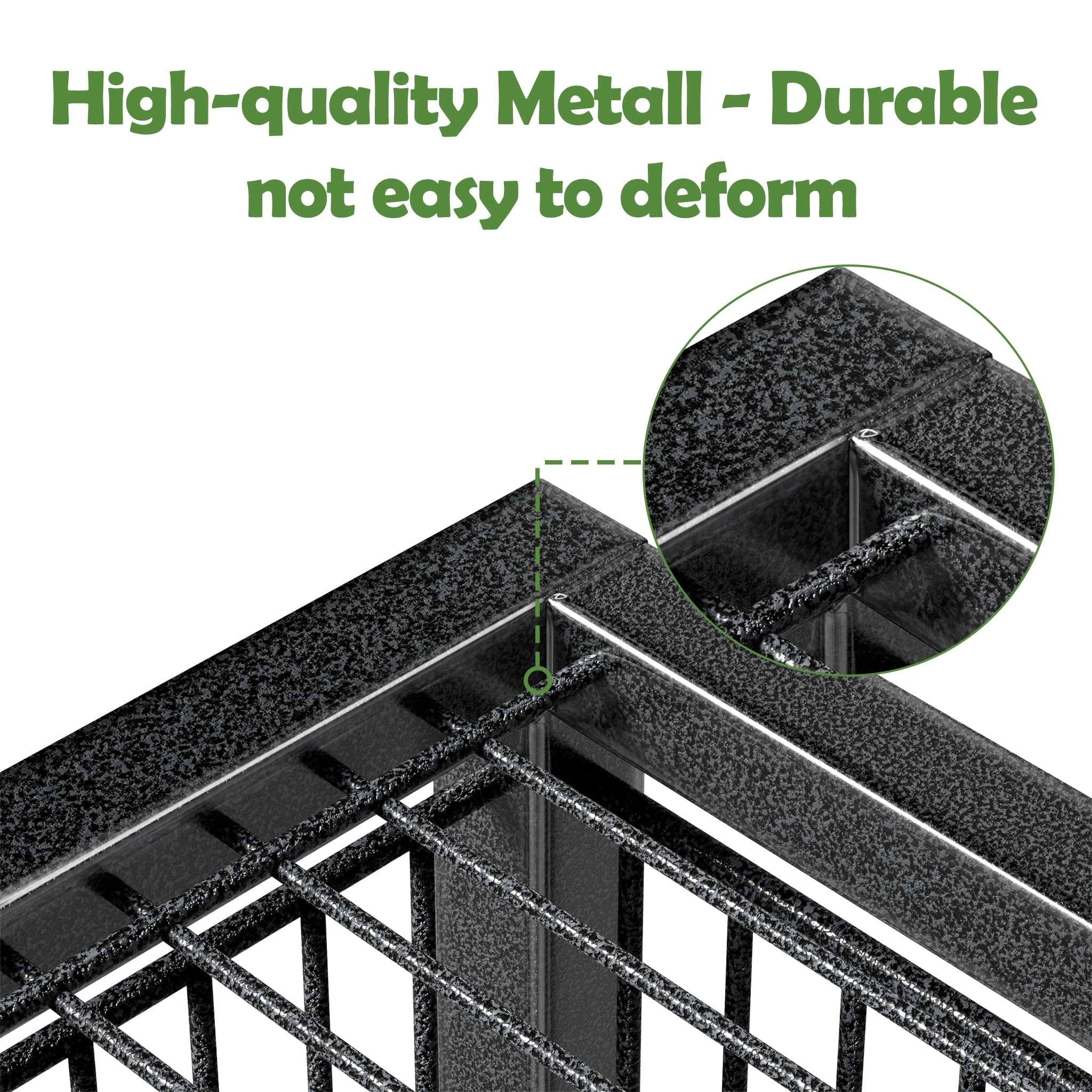 UISEBRT Jaula para pájaros con ruedas, barras de madera y comederos - Gran jaula para pájaros, voliera de madera, casa para pájaros, jaula de metal para pájaros para pinzones, canarios, periquitos