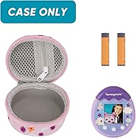 Vista 4 de Risou Funda portátil compatible con Tamagotchi PixTamagotchi OriginalTamagotchi On Virtual Pet Electronic Game Virtual Pet.-Rosa