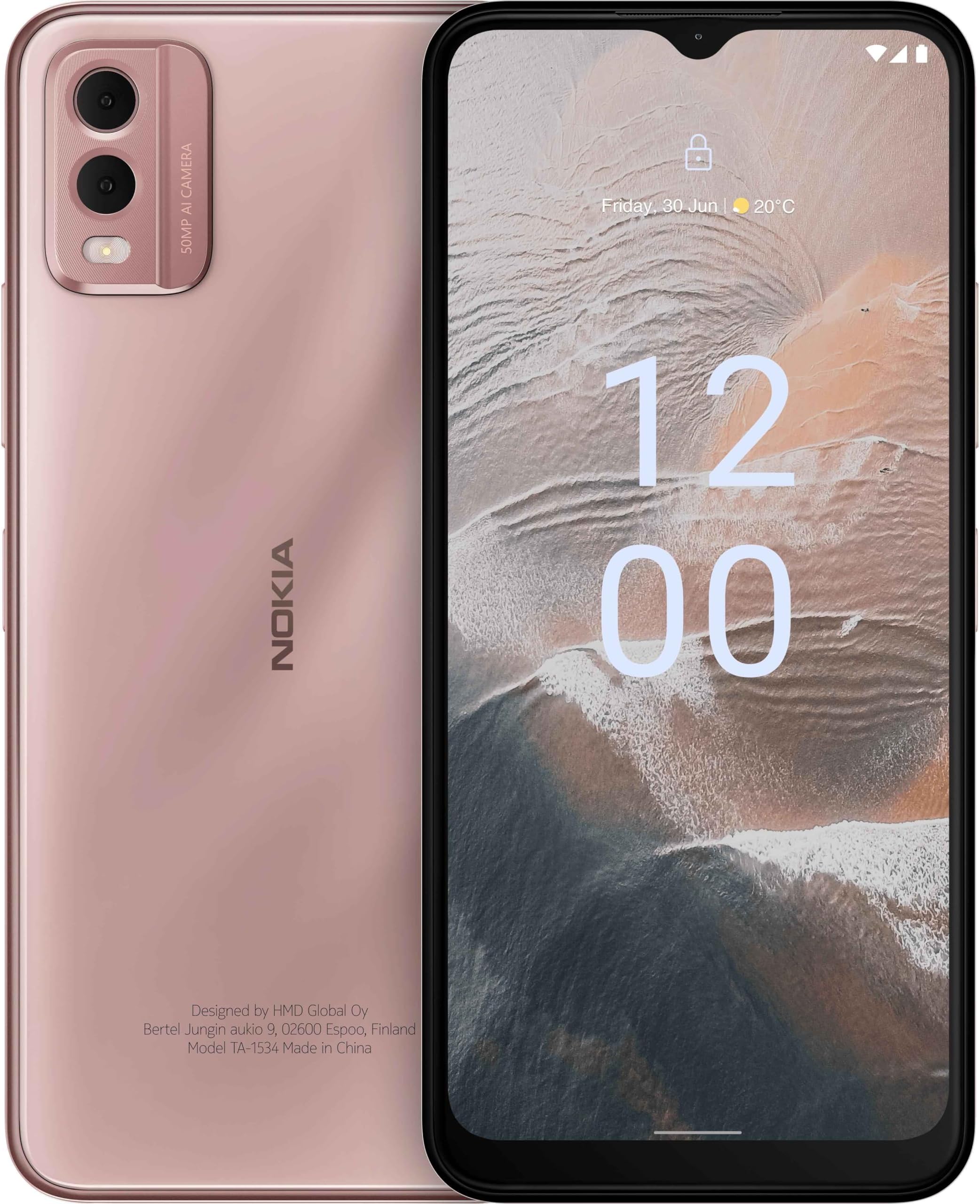 C32 Dual SIM 64GB ROM + 4GB RAM Factory Unlocked 4G/LTE Smartphone (Beach Pink) - International Version