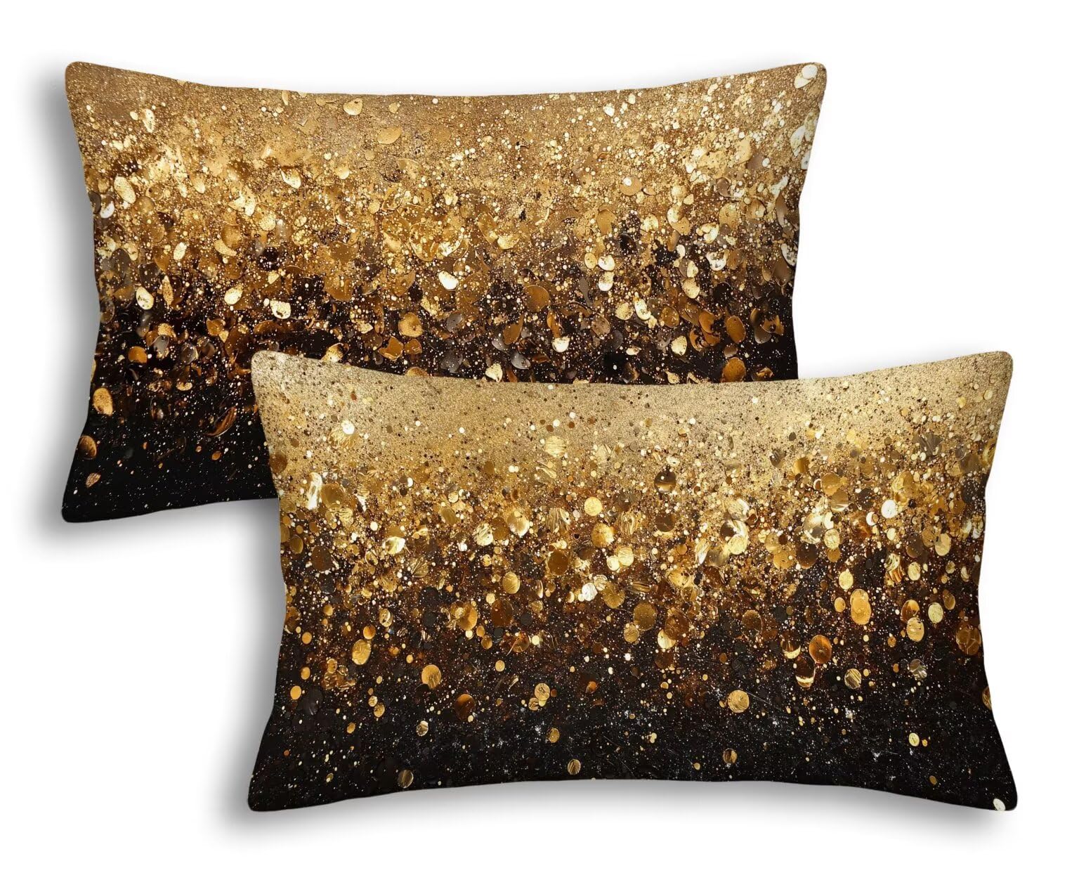 Housse coussin exterieur impermeable 40x80 anti tache en lin motif abstrait