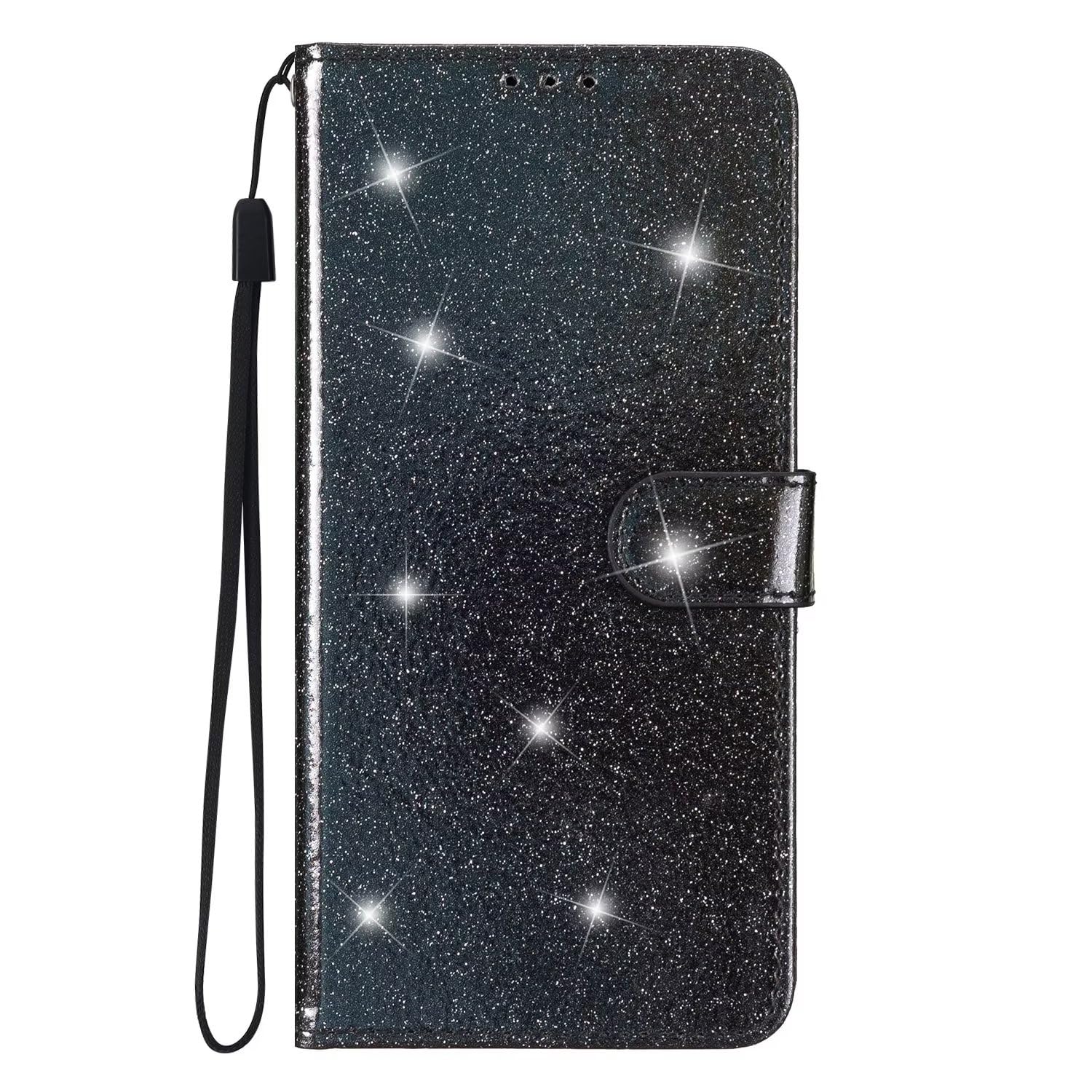 Nadoli Cover Portafoglio Con Glitter Per Xiaomi Redmi Note 10 4G - Pelle PU Con Porta Carte, Cinturino E Supporto Magnetico, Rosa - 2