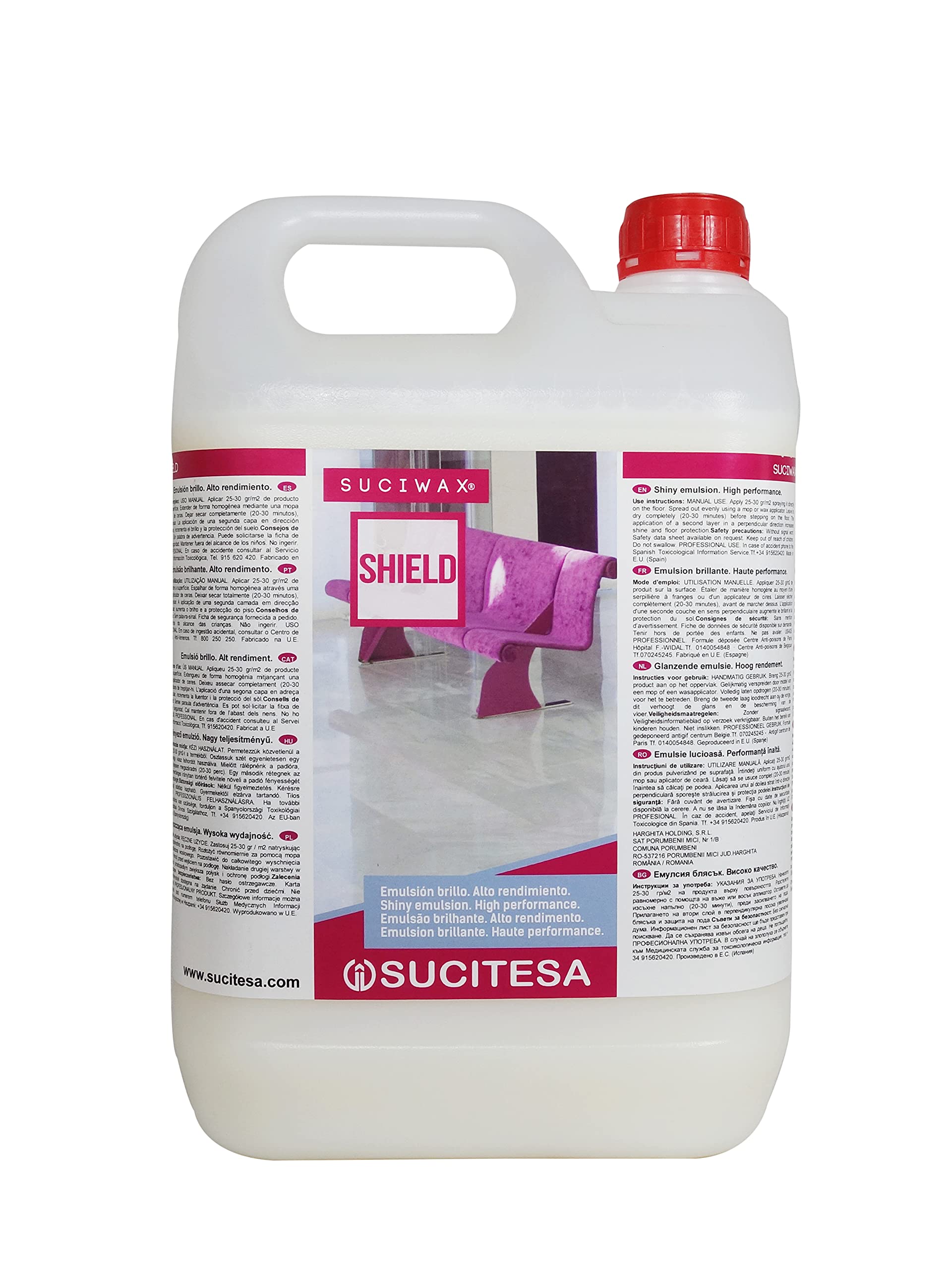 Emulsion brillante haute performance SUCIWAX SHIELD® - Bidon de 5L
