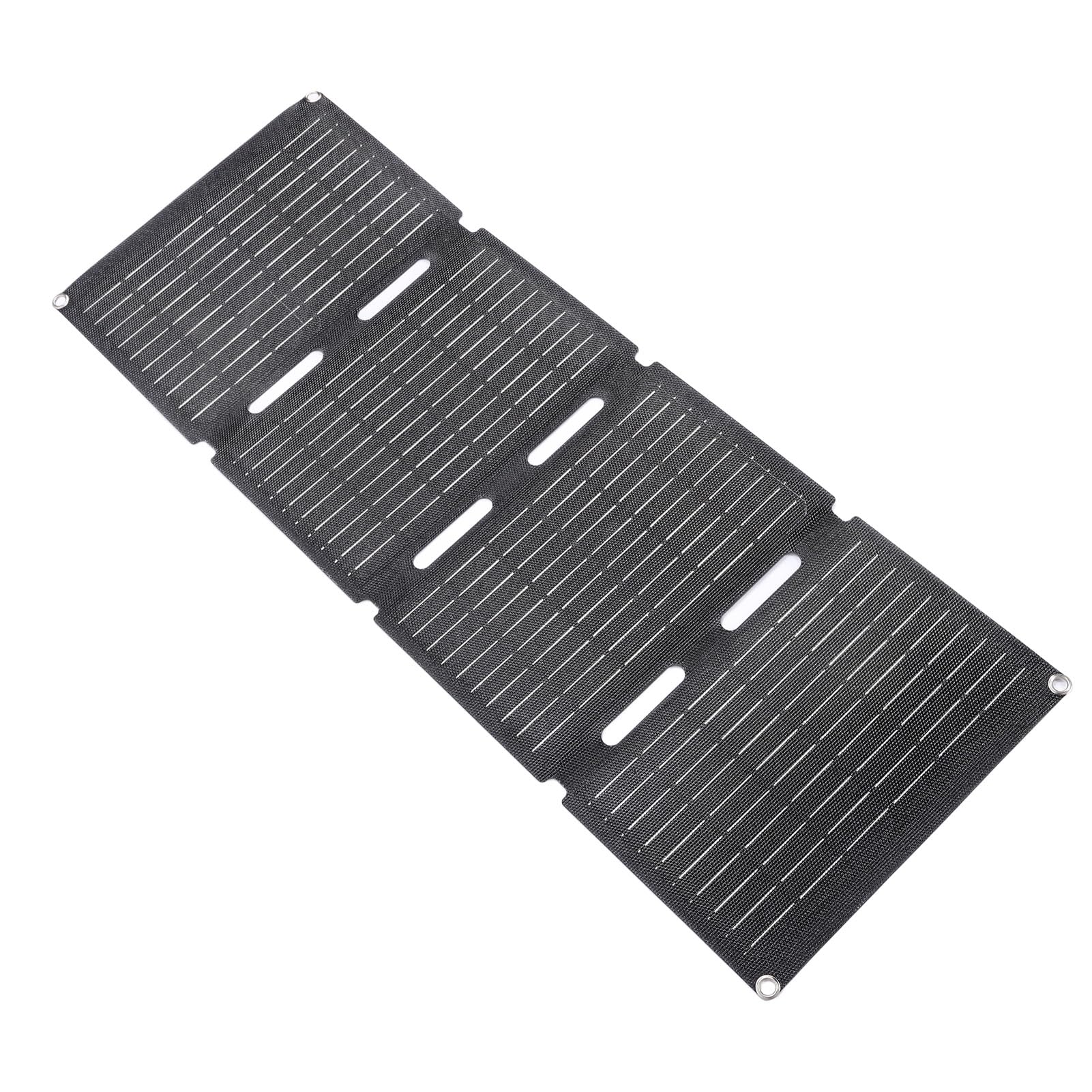 Caricatore a Pannello Solare Pieghevole da 80 W Pannello Solare USB Monocristallino Portatile Impermeabile Ed Efficiente per L'escursionismo in Campeggio