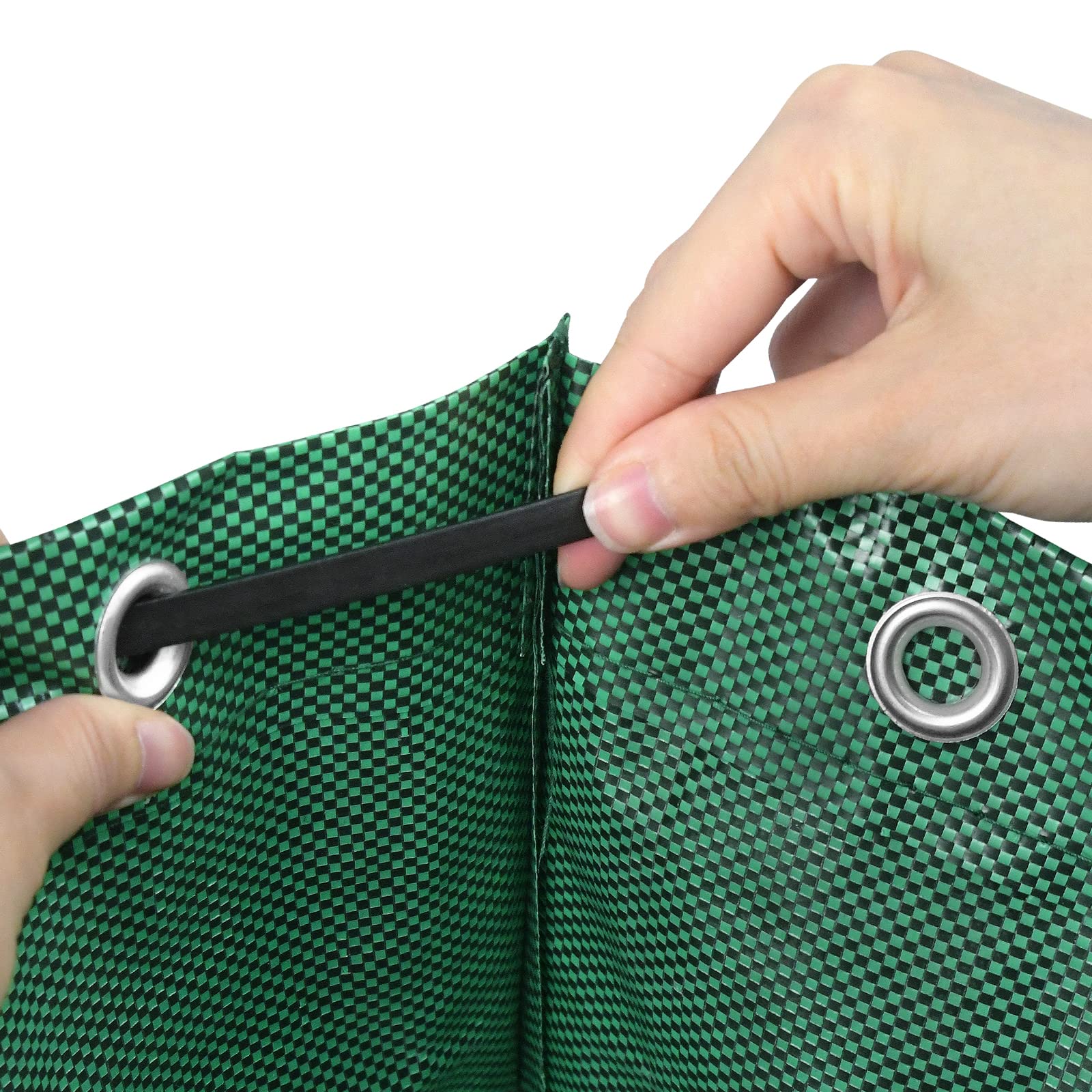LZQ 8X Gartenabfallsack Gartensack Pop Up Stabil 272L, Laubsack Selbstaufstellend Faltbar Grünschnittsäcke aus Robuste Polypropylen-Gewebe (PP) 150g/m² mit Griffen für Gartenabfall Laub
