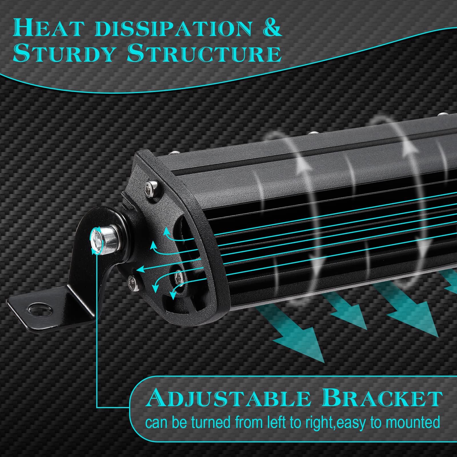 8 Pieces LED Light Bar Kit Double Row Off-Road Light Bar LED Fog Light Driving Lamp with 12 V Wiring Harness Kit LED Light for Trucks ATV UTV SUV Pickup Boat (20 Inch, 20 Inch)