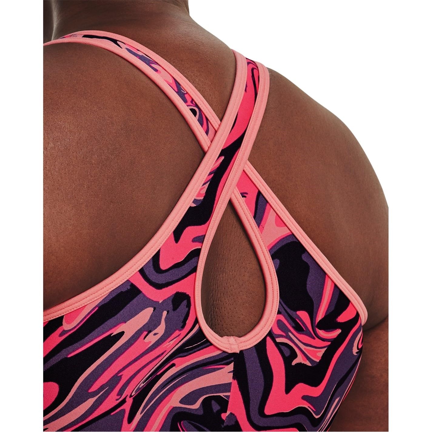 Under Armour Crossback Mid Print Sujetador Deportivo Mujer (Pack de 1)
