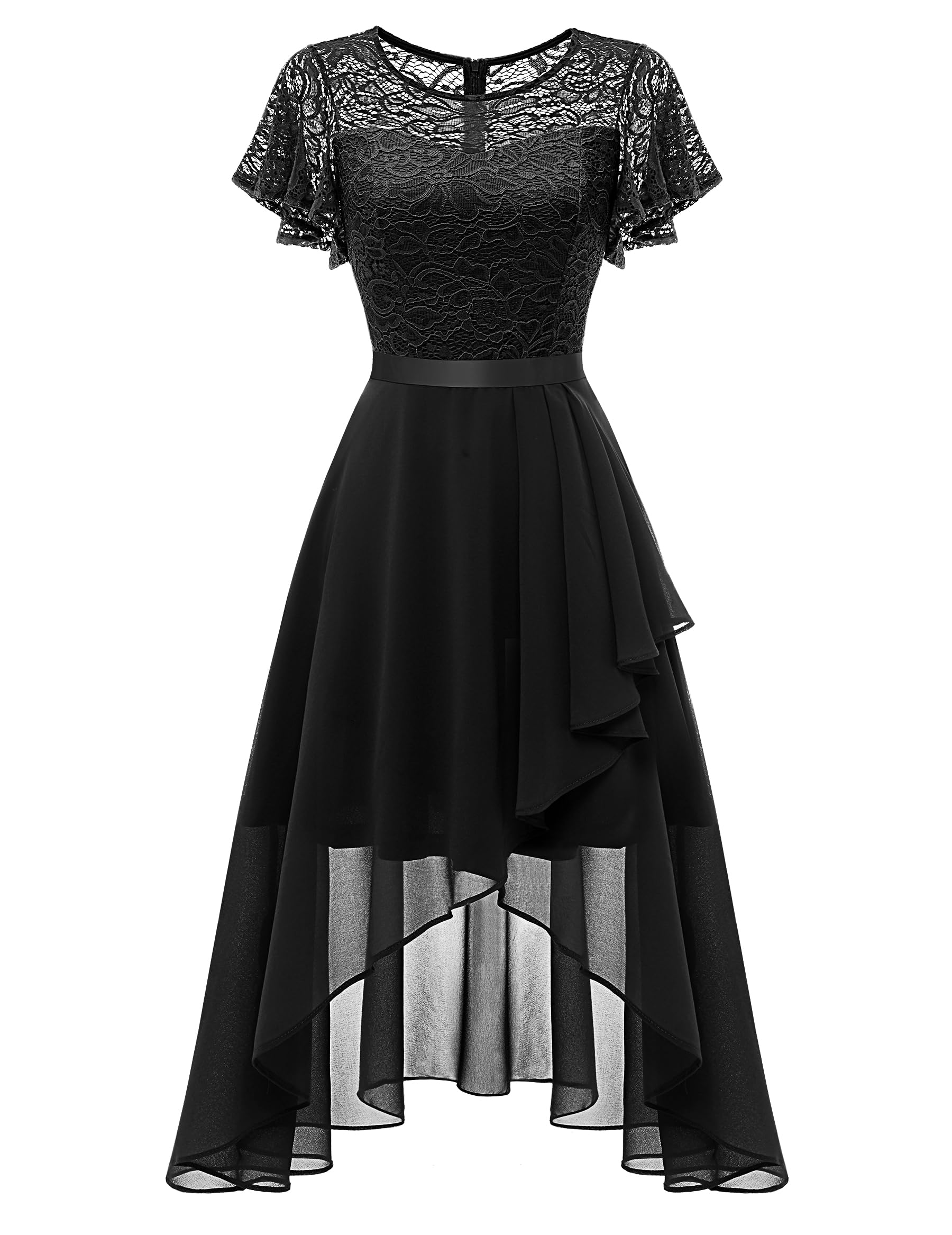 Wedtrend Flutter Sleeve Ruffle Dress