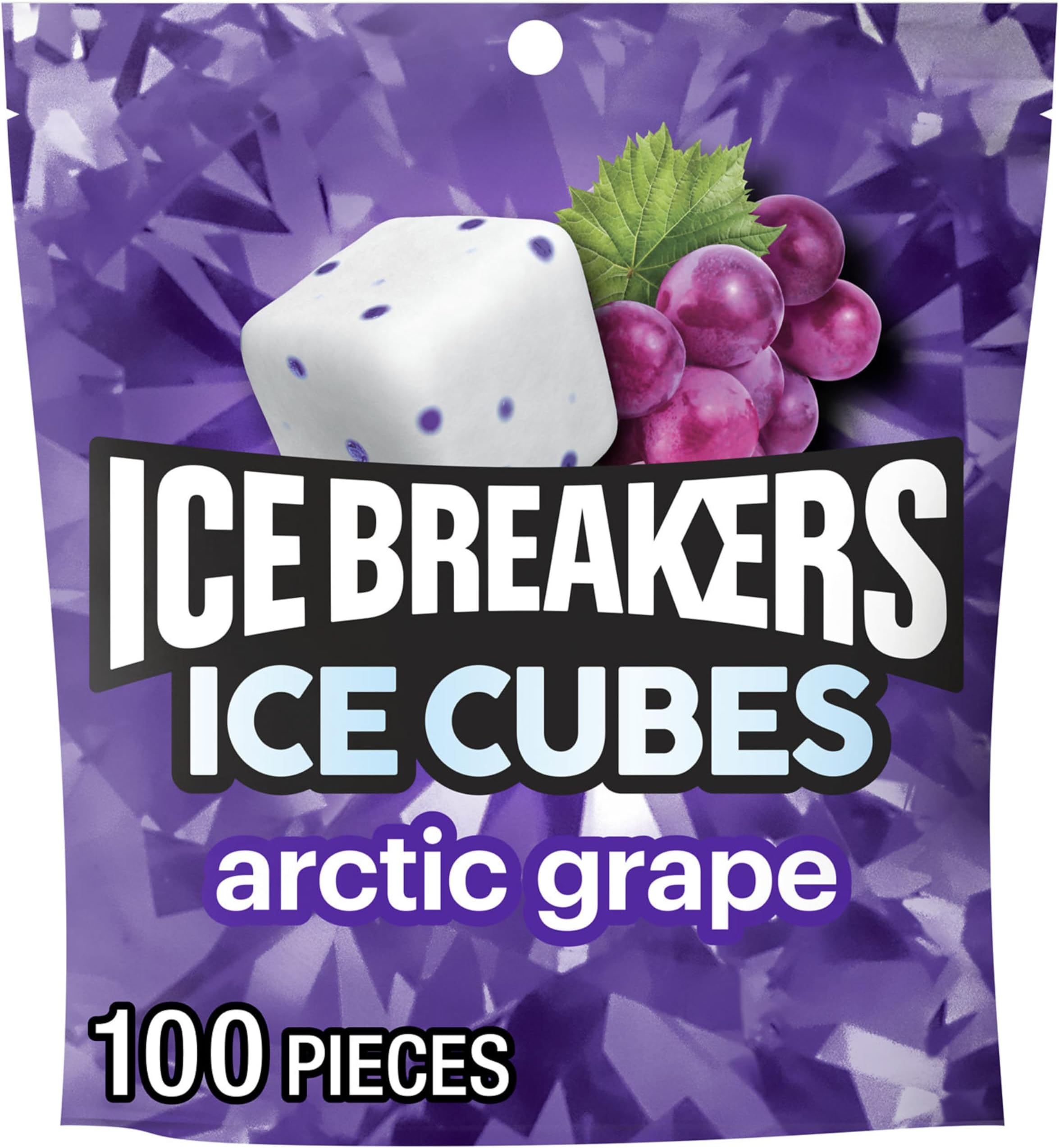 Ice Cubes Sugar Free Gum (Arctic Grape,100 Count)