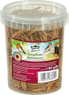 Dehner Natura Wildvogelfutter, getrocknete Mehlwürmer, proteinreich, 80 g product image