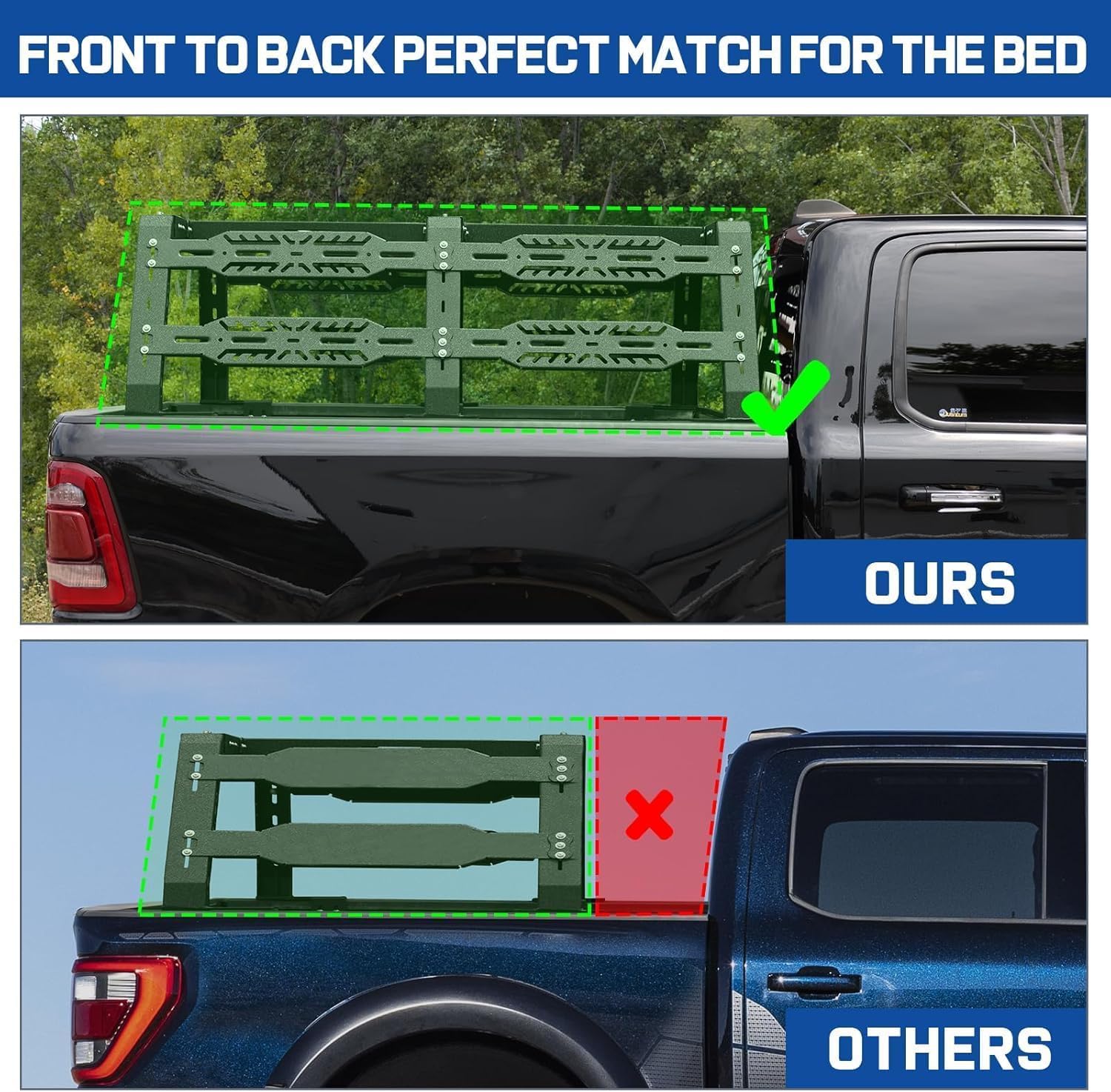 Overland Bed Rack for Full Size - Key Features