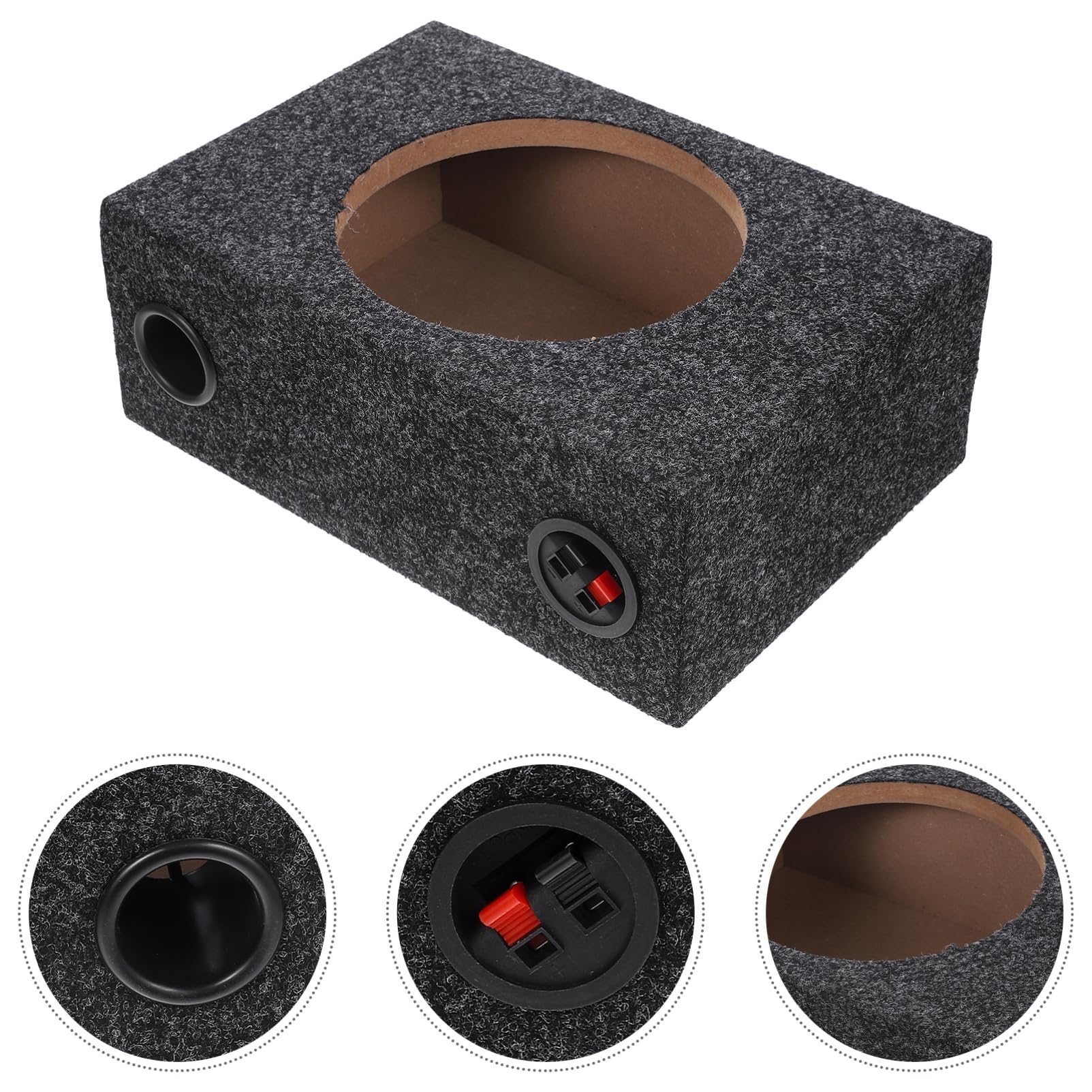 OUNONA Subwoofer Per Auto Da 8 Pollici - Box Sigillato Con Rivestimento in Moquette Perfetto Per Gli Dei Bassi