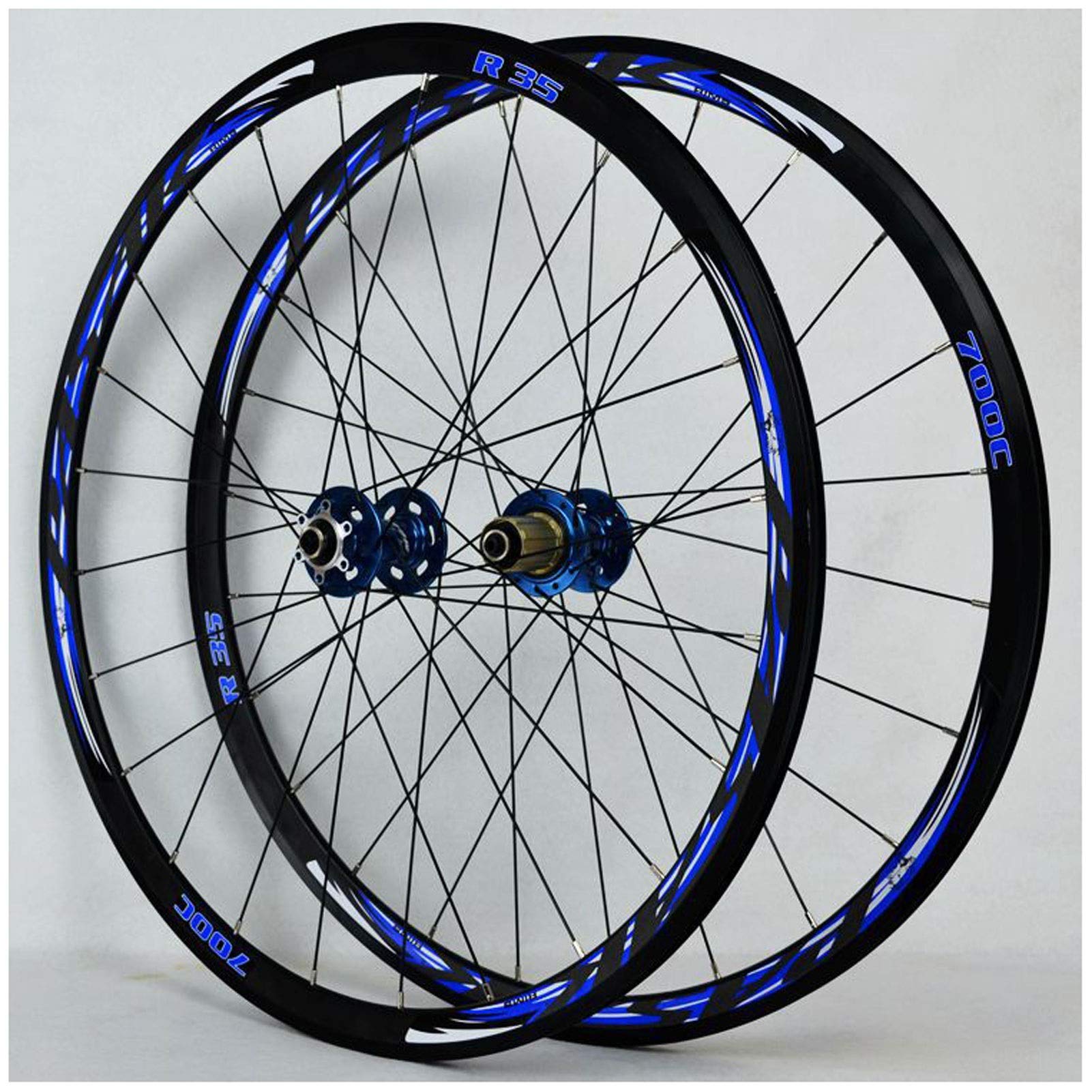 ZXGSXIOU 700C Road Bicycle Cycling Wheelset, Aluminum Alloy V-Brake/Disc Brake 29 Inch Racing MTB Bike Quick Release Hub 11 Speed
