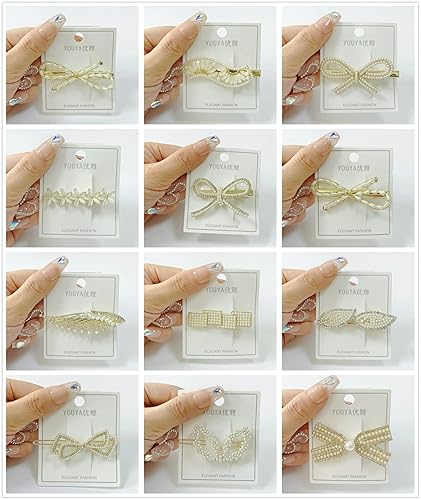 Miniatura 4 de QTMY Paquete de 20 pinzas para el cabello para mujeres y niñas caja misteriosa caja ciega paquete de accesorios de moda caja de regalo