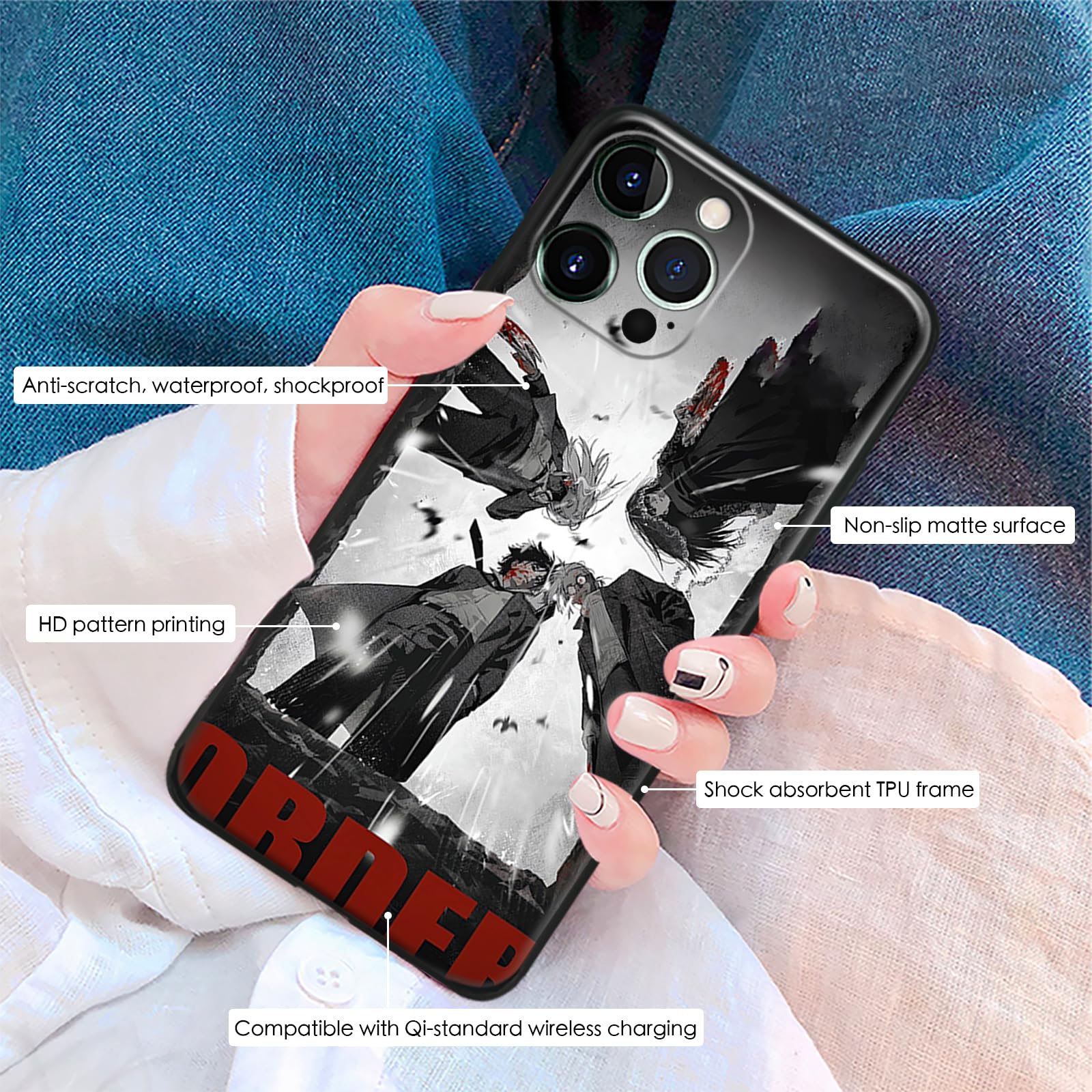 Custodia Per IPhone 16 Pro Max Con Design Zenitsu-Agatsuma – Cover Protettiva In Silicone TPU Morbido Antiurto Per Appassionati Di Manga E Anime - 6