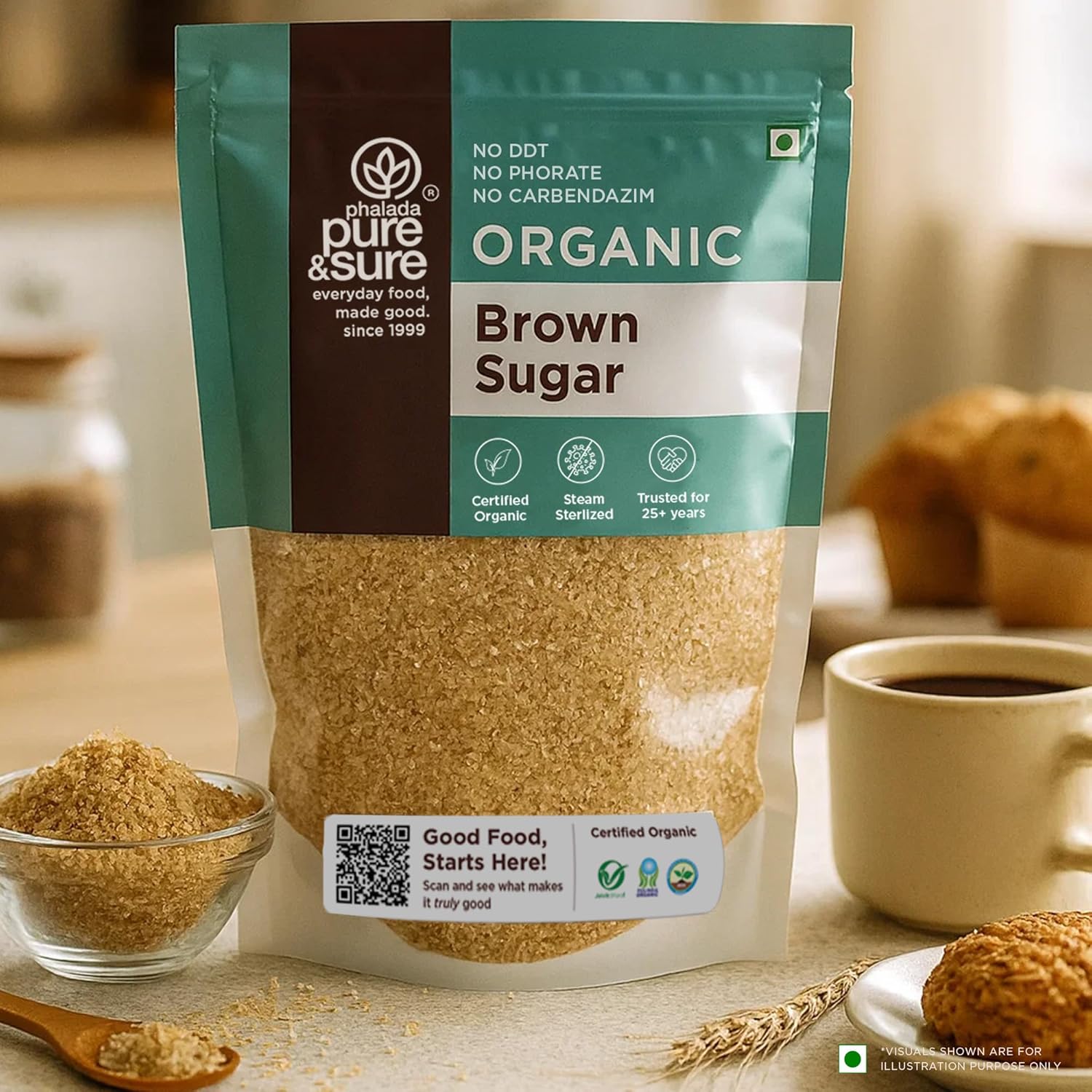 Organic Sugar Brown 1kg (35.27 OZ)