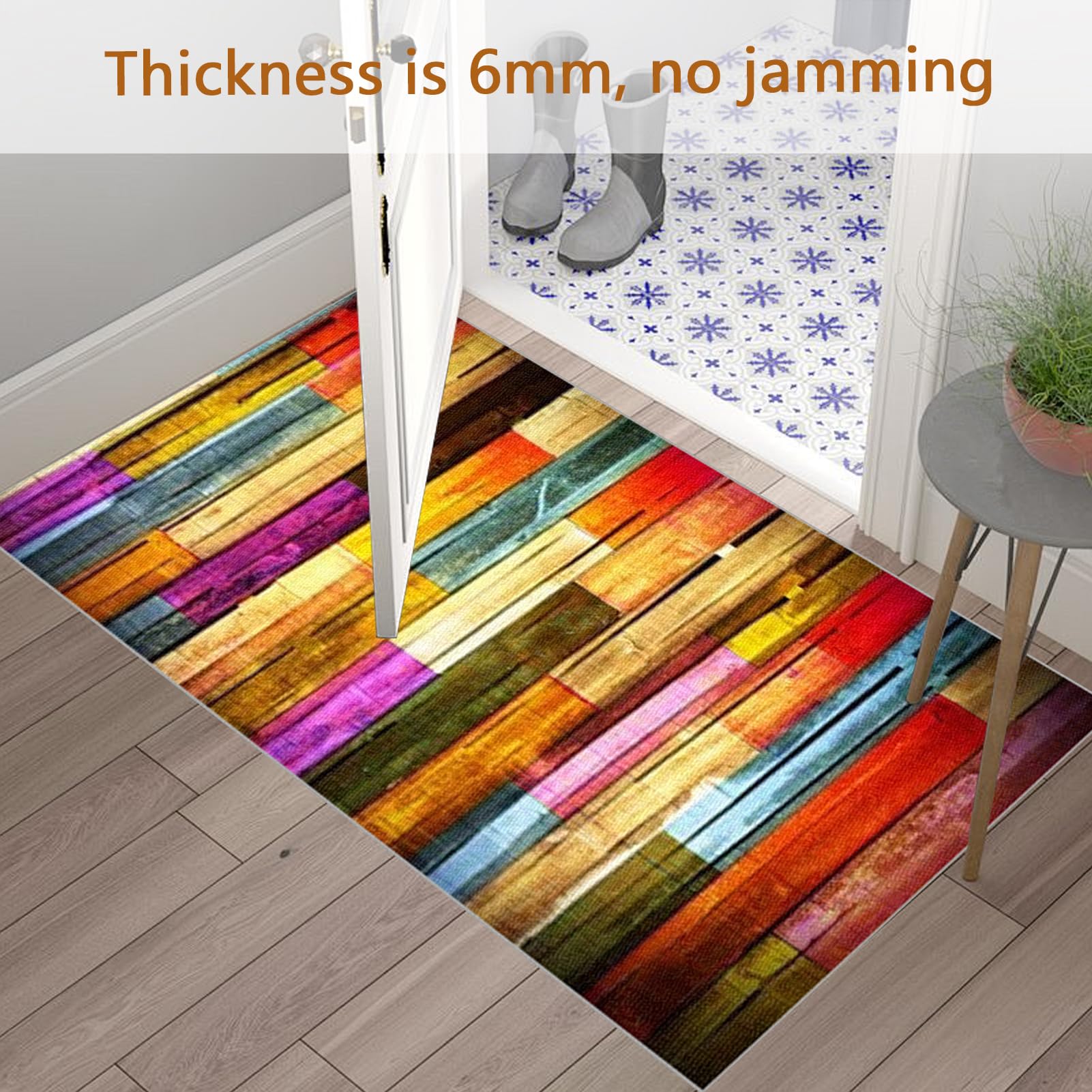 Tapis Couloir Long Antidérapant Lavable Tapis Cuisine Devant Evier 50 x 300 cm Tapis Entrée Intérieur Tapis Cuisine Absorbant Tapis de Passage pour Cuisine Chambre Entrée Salle de Buanderie