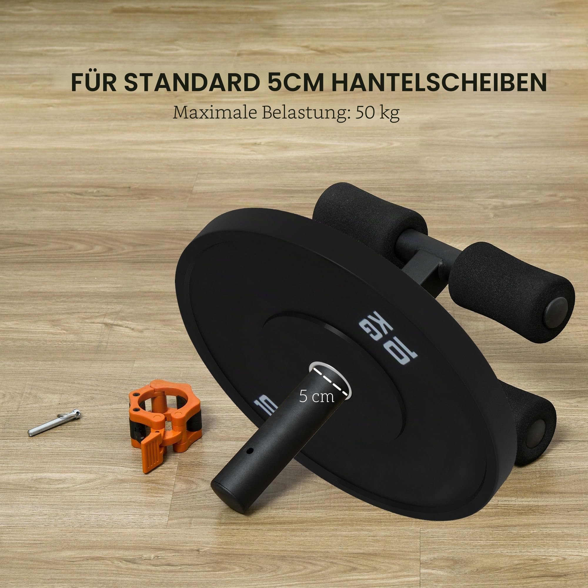 SPORTNOW Tib Bar Tibialis Trainer Wadenhebemaschine zur Linderung von Schienbeinkantensyndrom und Knieschmerzen, passend für 5 cm Hantelscheiben