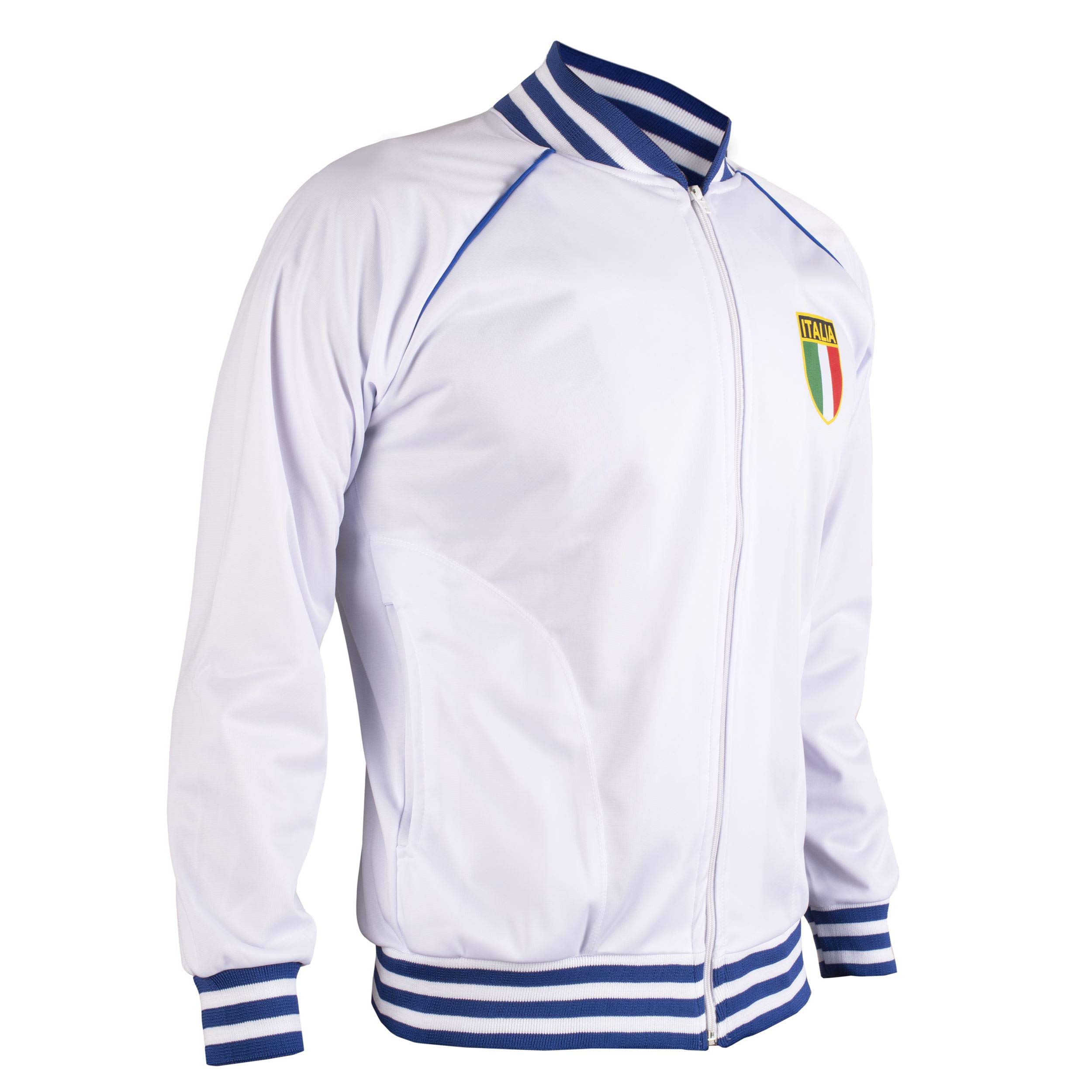 Italie/Italia Veste Retro Football Survêtement Veste Zippée Hommes
