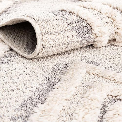 Miniatura 4 de Unique Loom Cherokee Collection - Gatlinburg (Runner 2' 0" x 12' 0", marfil  gris)