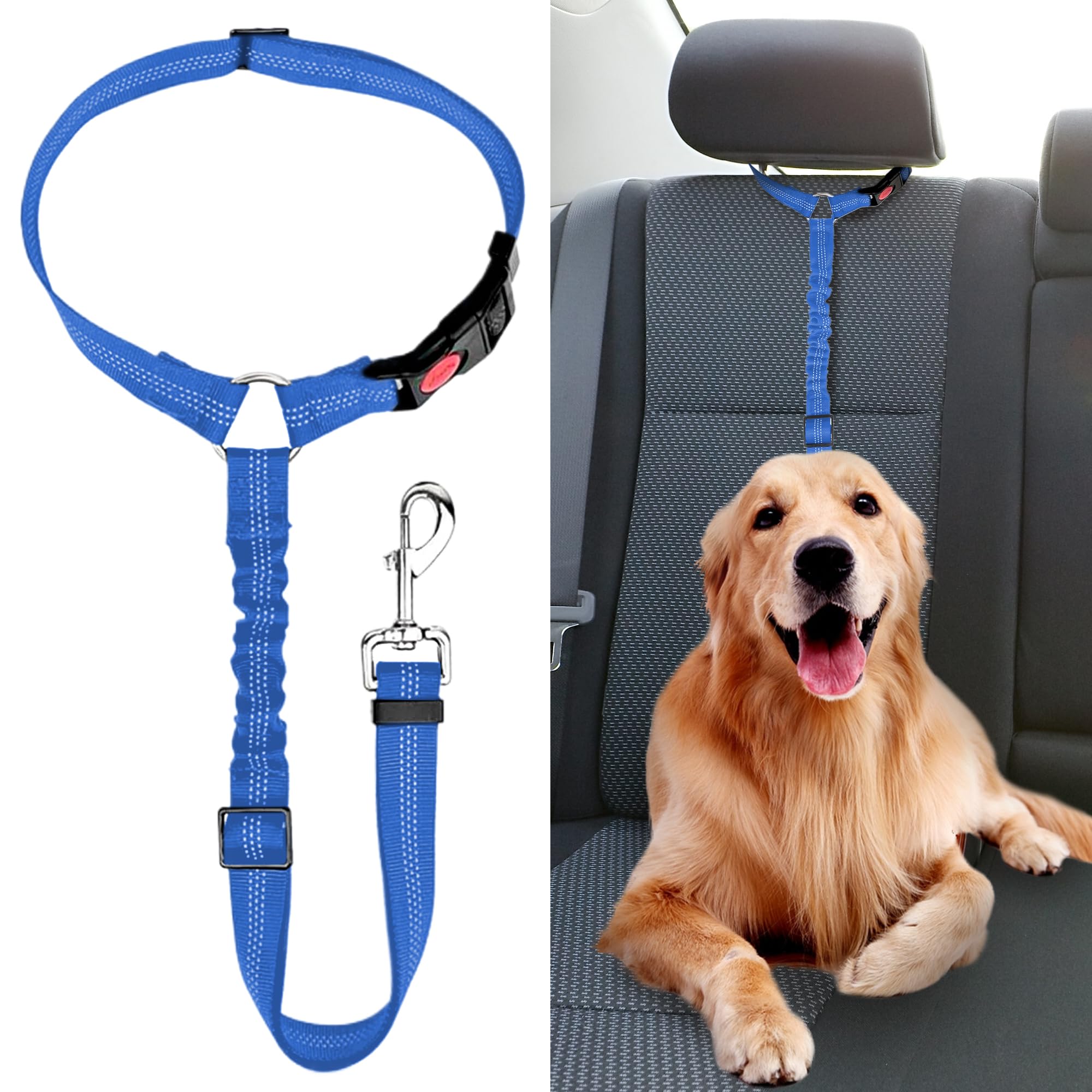 Safety Belt for Dogs, Approved Car Dog Harness, Leash for Puppies and Small and Medium Dogs