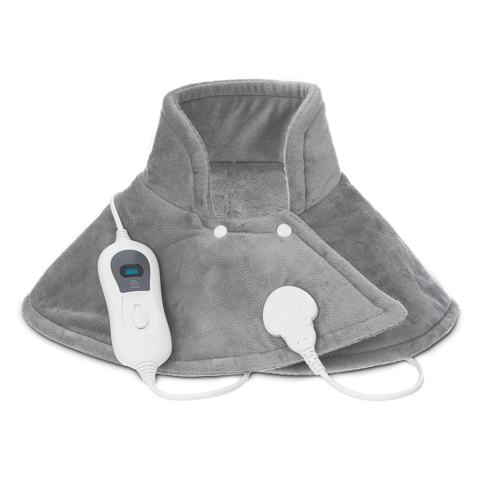 LIVIVO Electric Heated Thermal Therapy Heat Pad with 3 Heat Settings for  Shoulder Neck Back Abdominal Arthritis u0026 Body Pain Relief (Grey) :  Amazon.co.uk: Health u0026 Personal Care