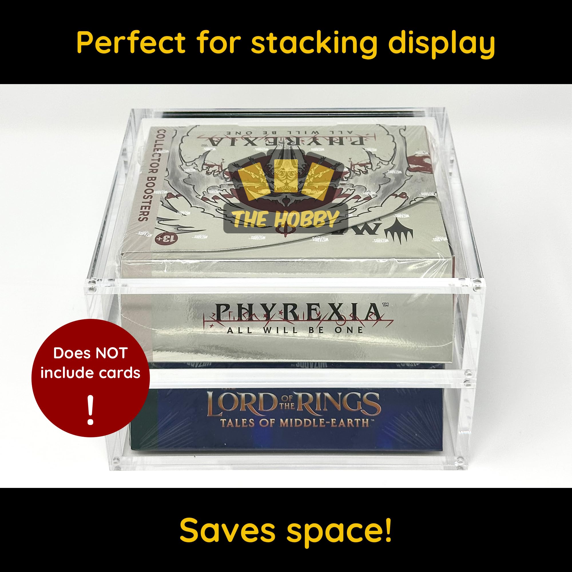 Amazon.com: The Hobby Lair Deluxe Acrylic Case for Magic Collector Booster  Boxes | Magnetic Easy Top Loading | Thick 6mm Protection