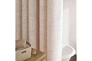 Premium Natural Linen Shower Curtain Set for a Luxurious Bathing Experience