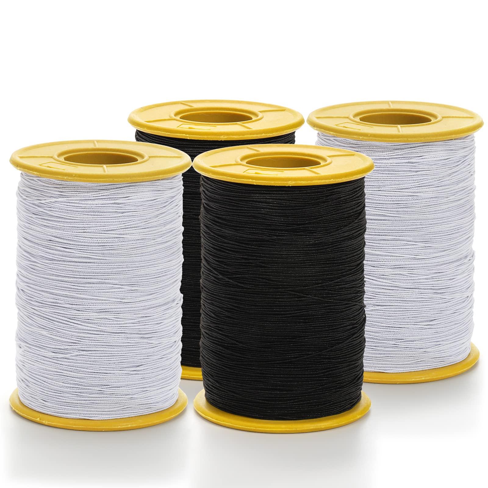 Snapklik.com : 4 Pack Elastic Thread For Sewing, Each Roll 437 Yard 0 ...