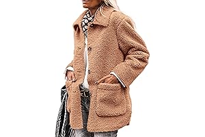 SHEIN Women's Winter Faux Fur Coat