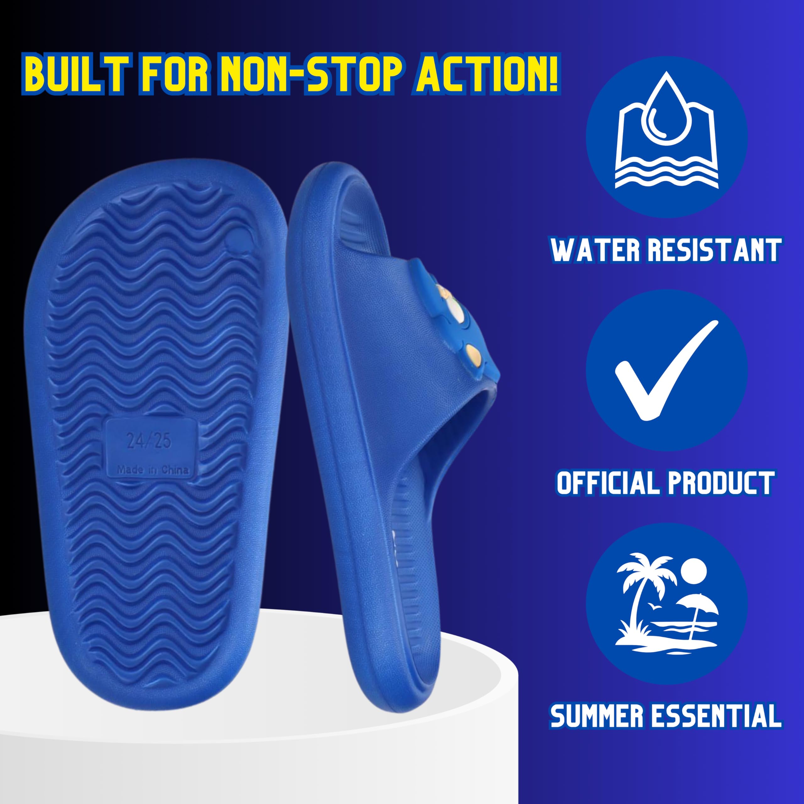 Sonic The Hedgehog Sandalias para Niños, Sandalias de Verano, Regalo Niños, Tallas EU 26 a 33