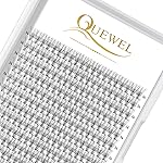 QUEWEL Cluster Lashes 240Pcs Individual Lashes 10D 0.10C Curl 14mm Knot-Free Lash Extensions Clusters Lashes Soft&Natural False Eyelashes Individual DIY Eyelash Extension at Home(10D 0.10C 14)