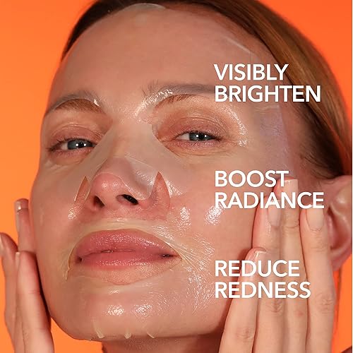 Miniatura 3 de Dr Dennis Gross Mascarilla de tratamiento iluminador de biocelulosa láctica con vitamina C, revive la piel seca y visiblemente dañada, 1 paquete