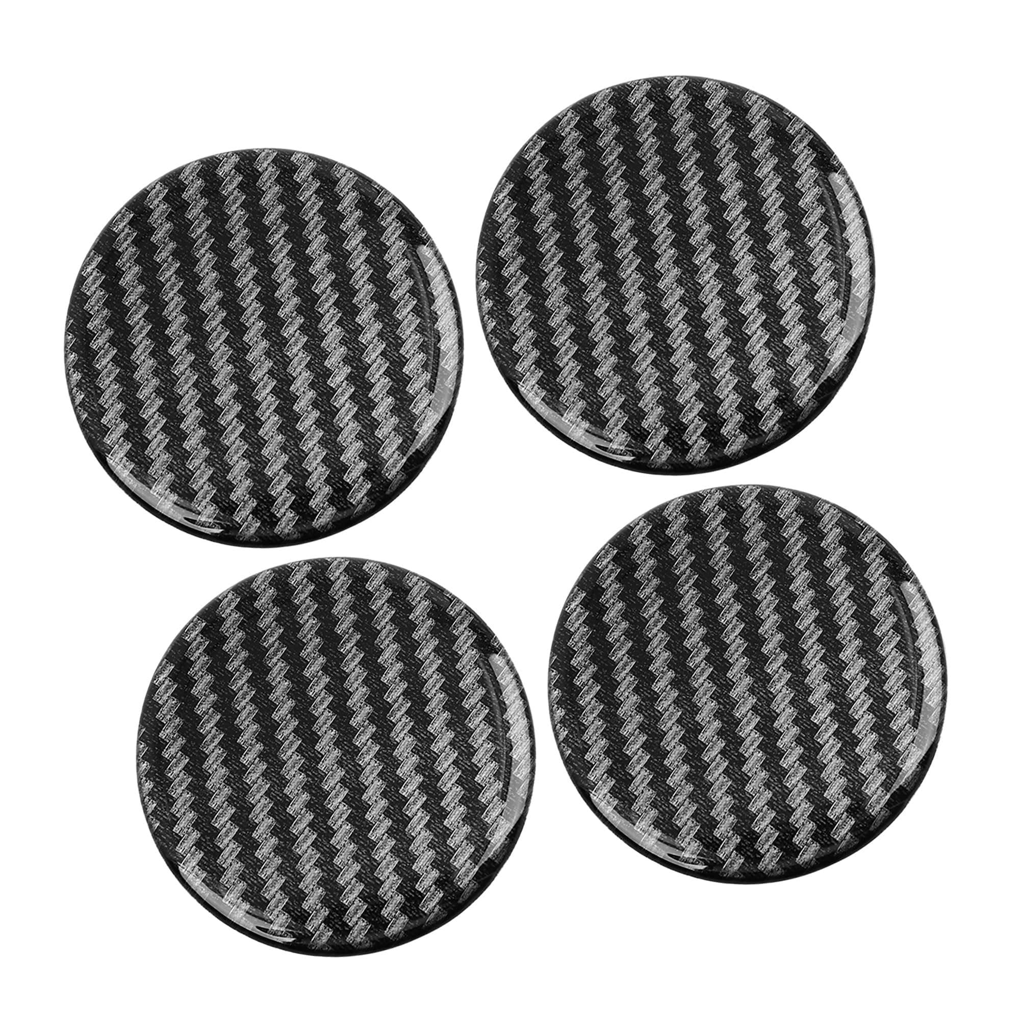 GOUDANFC 4Pcs Car Wheel Center Cap Stickers for Citroen SpaceTourer XL 2016-, Hubcap Emblem Badge Decals Self-Adhesive Dustproof Wheel Rim Styling Decoration,60MM
