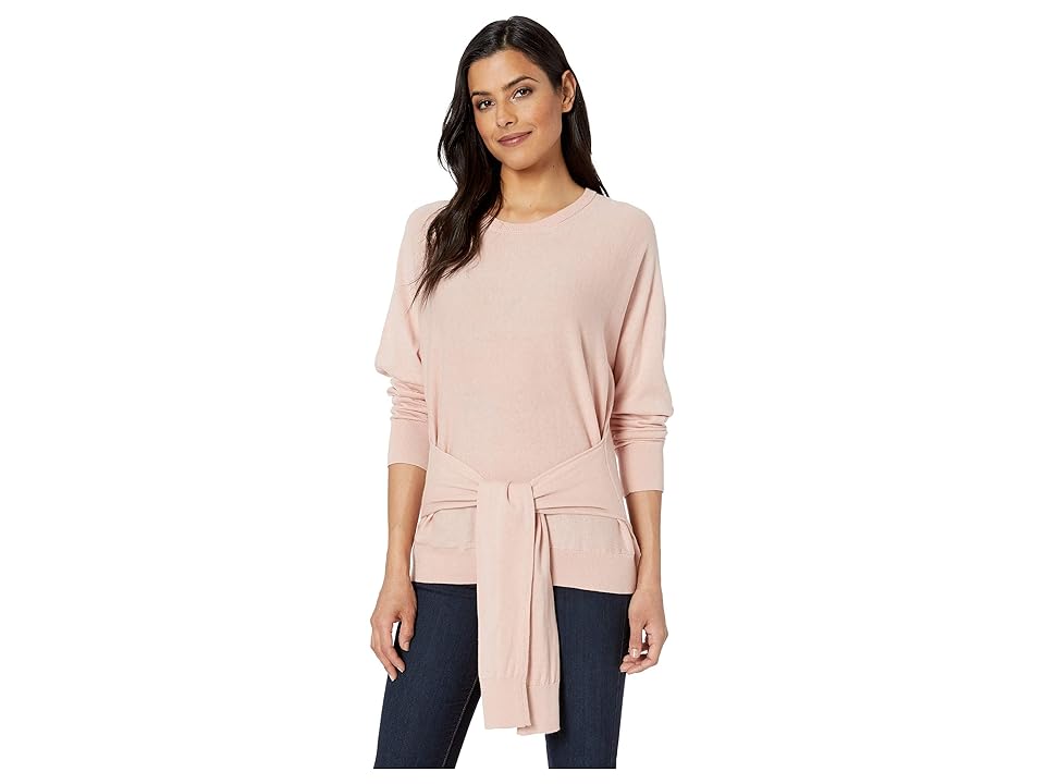 

Kenneth Cole New York Dolman Pullover w/ Belt Detail (Peach Blush) Women's Clothing, Pink