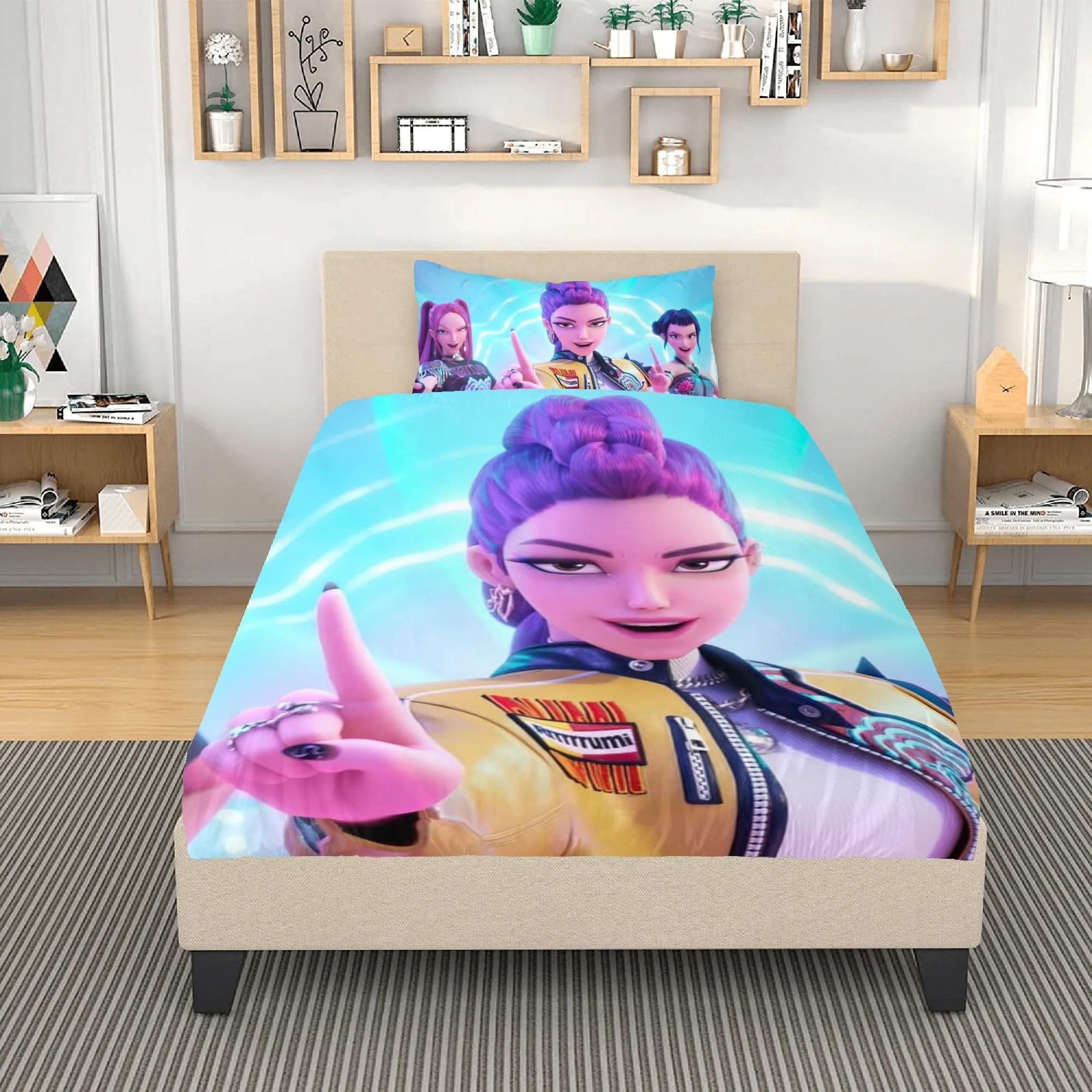 ALKNOT Hun-trix Ru-mi Kin-der - Juego de ropa de cama y 2