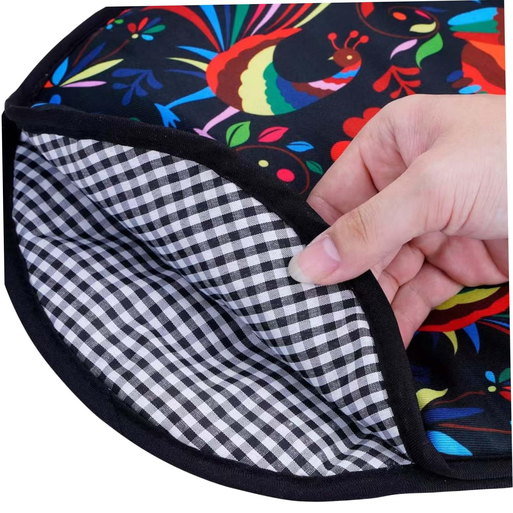 fkngcp Tortilla Warmer Pouch 11.8 Inch Tortilla Warmer Anti-Scald & Dustproof Hanging Microwavable Easy Clean Holder for Kitchen Supplies Microwavable