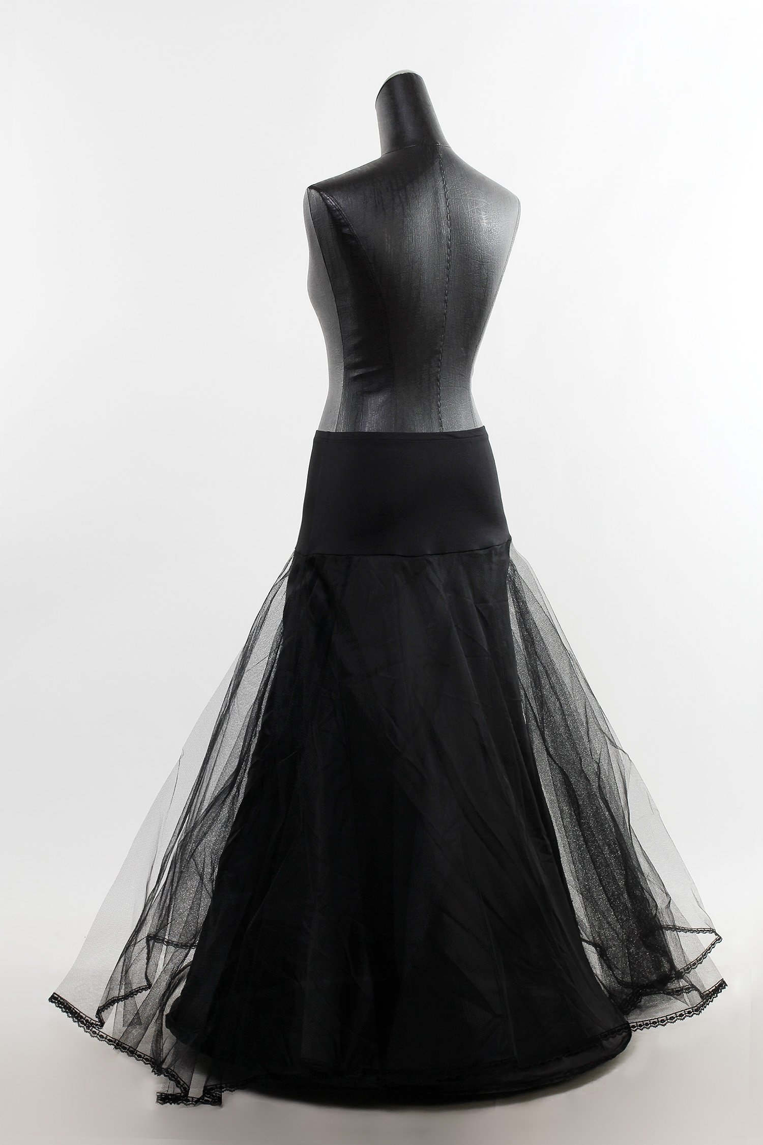 Sottogonna Con pizzo, 1 cerchio, 3 strati, Crinolina sottoveste, per Vestito Abito da Sposa, Taglia unica, Adatto per Taglia XS, S, M, L, XL, XXL. KXB-0019